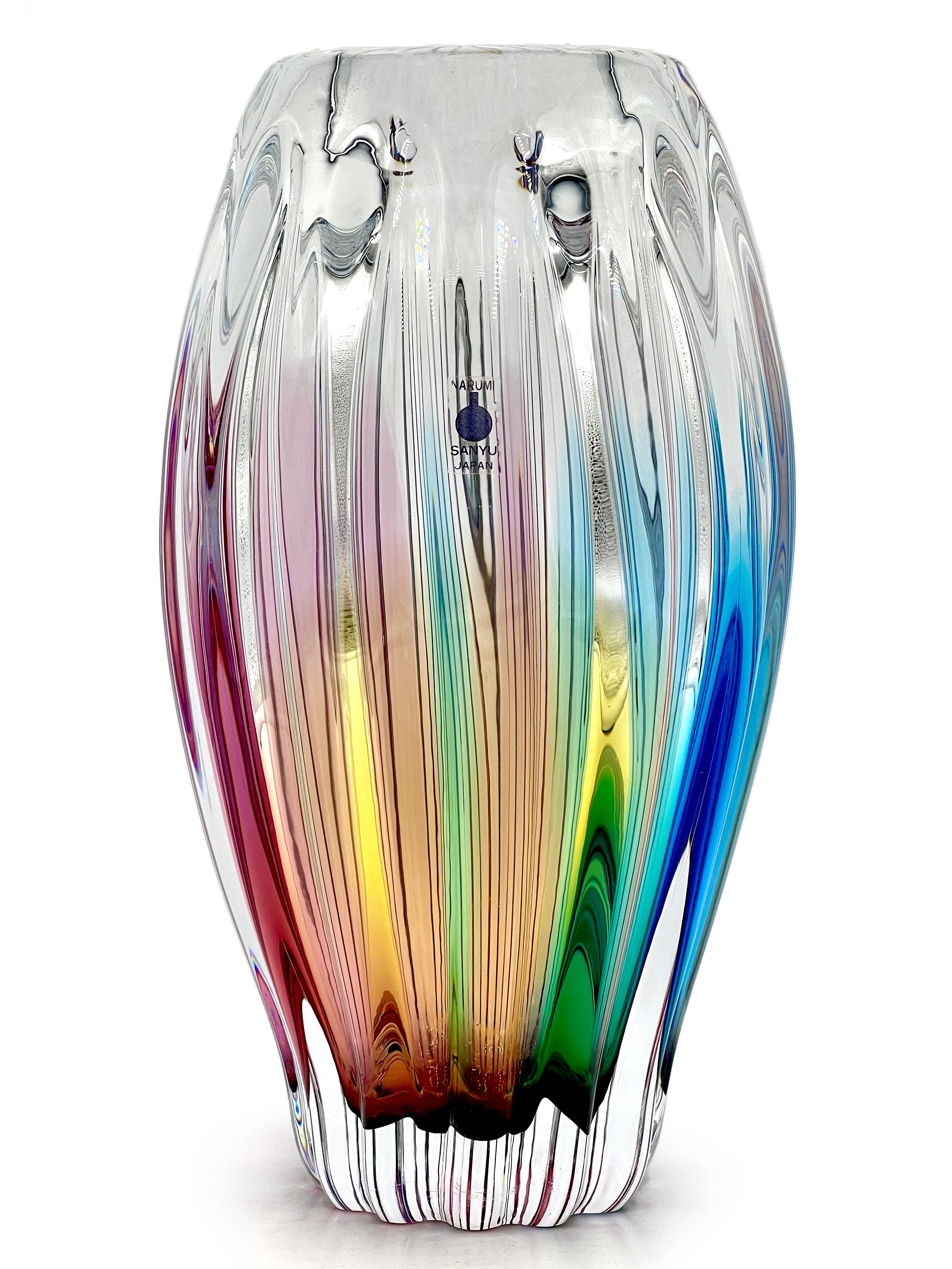 One of Japan's most recognised manufacturers of mid-century glass is Sanyu Glass (full name Sanyu Glass Factory Ltd), a company who produced an outstanding amount of art glass, based in Osaka, Japan.

The company have been manufacturing glass from