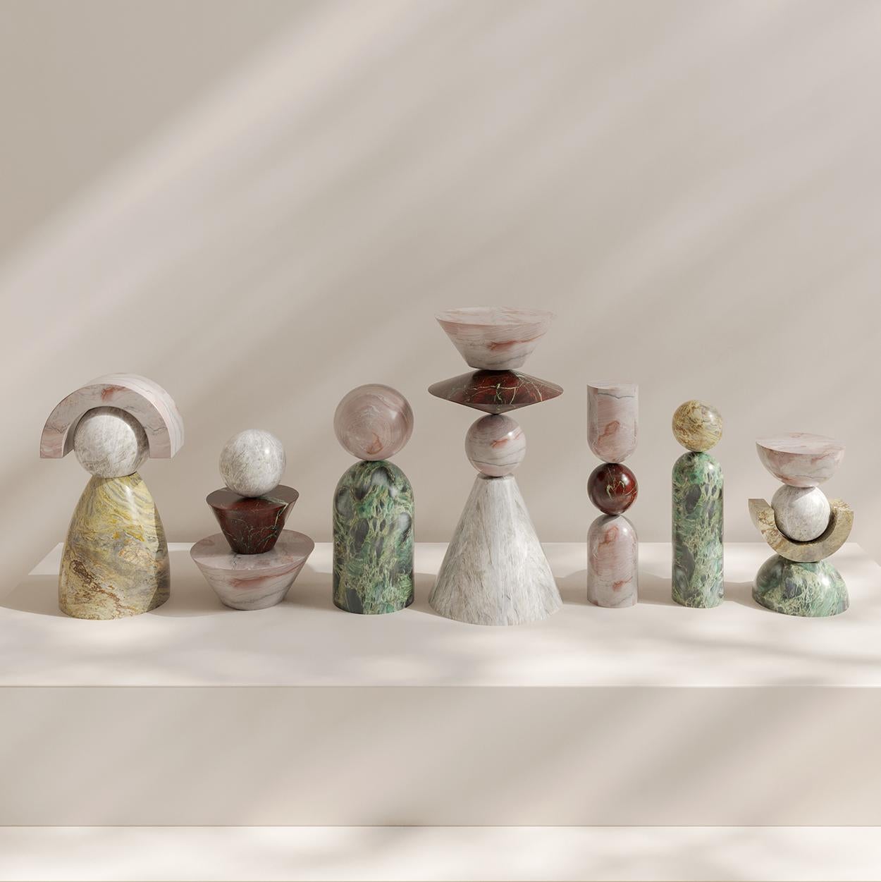 Brésilien Sculpture brésilienne en marbre de São Paulo (petite) en vente