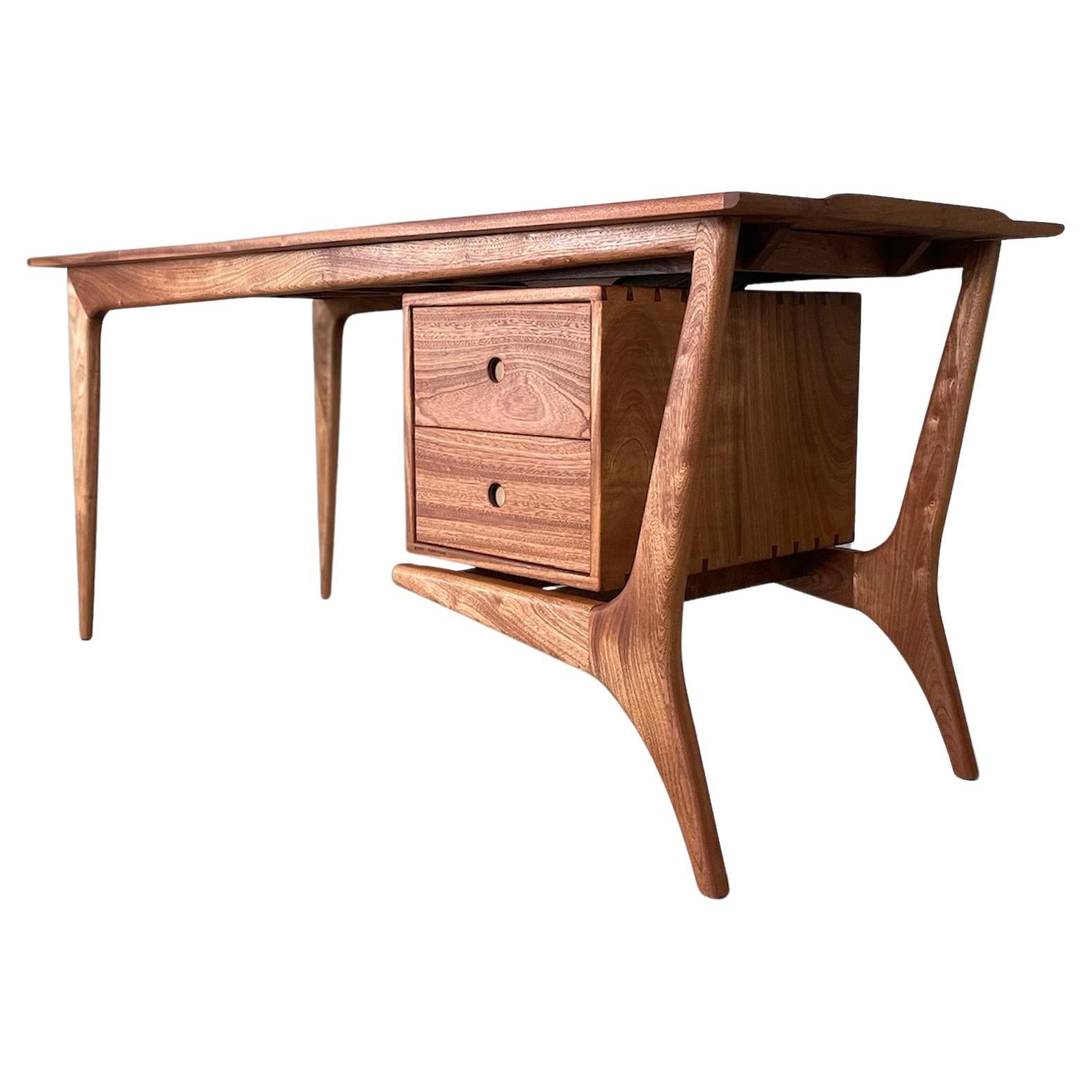 Sapele Desk No.1 by Kirby Furniture For Sale