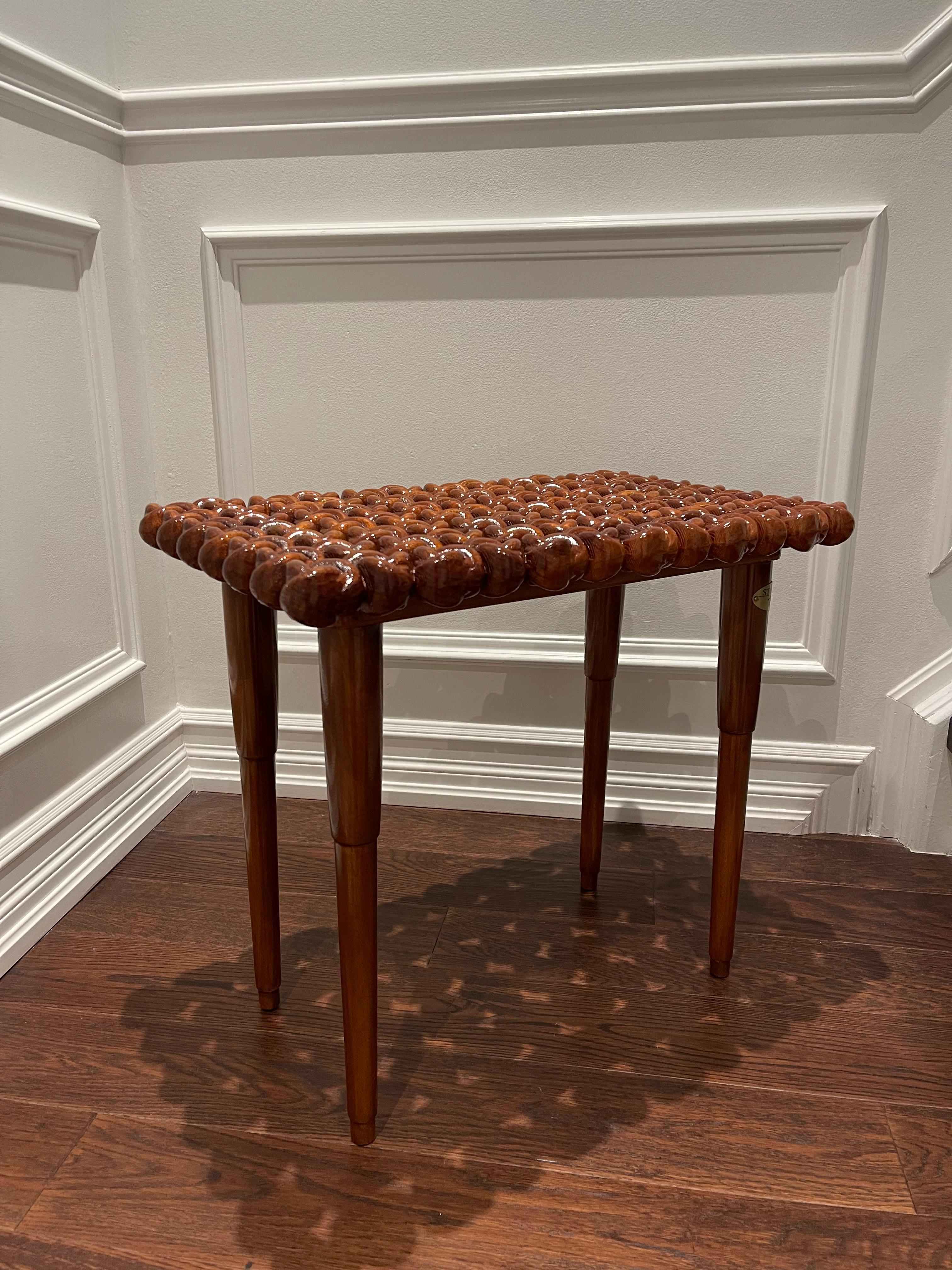 Sapele Wood Coffee Table: Elevate your living room with this solid hardwood coffee table, a stunning eco-friendly masterpiece expertly hand-finished to showcase its rich, natural sapele wood grain. This table combines organic design, modern