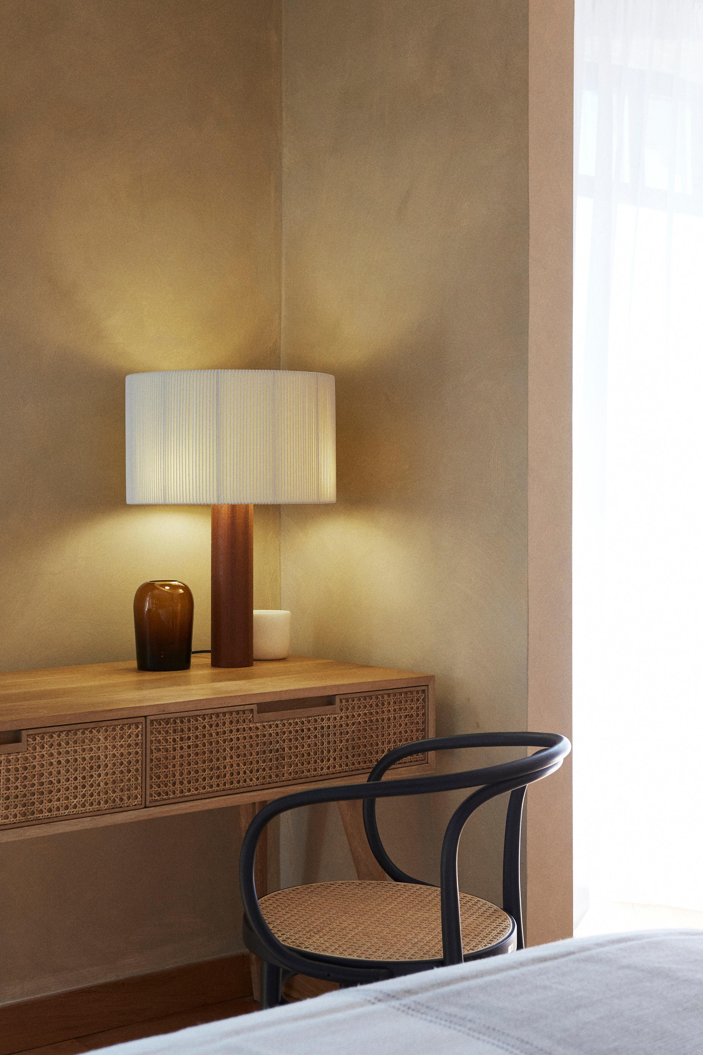 Wood Sapeli Moragas Table Lamp by Antoni de Moragas Gallissà