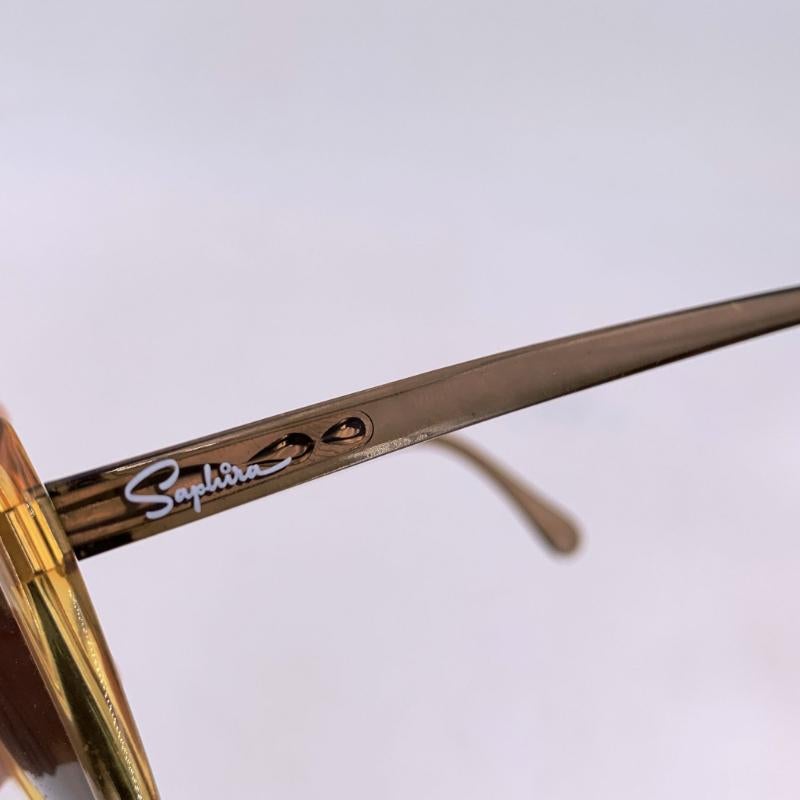 Saphira Butterfly Optyl Lunettes de soleil vintage 54/11 130 mm Excellent état - En vente à Rome, Rome