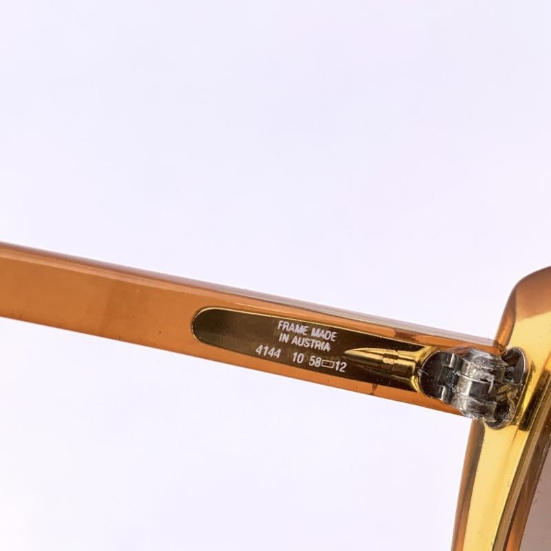 Marron Saphira Butterfly Optyl Lunettes de soleil vintage 58/12 130 mm en vente