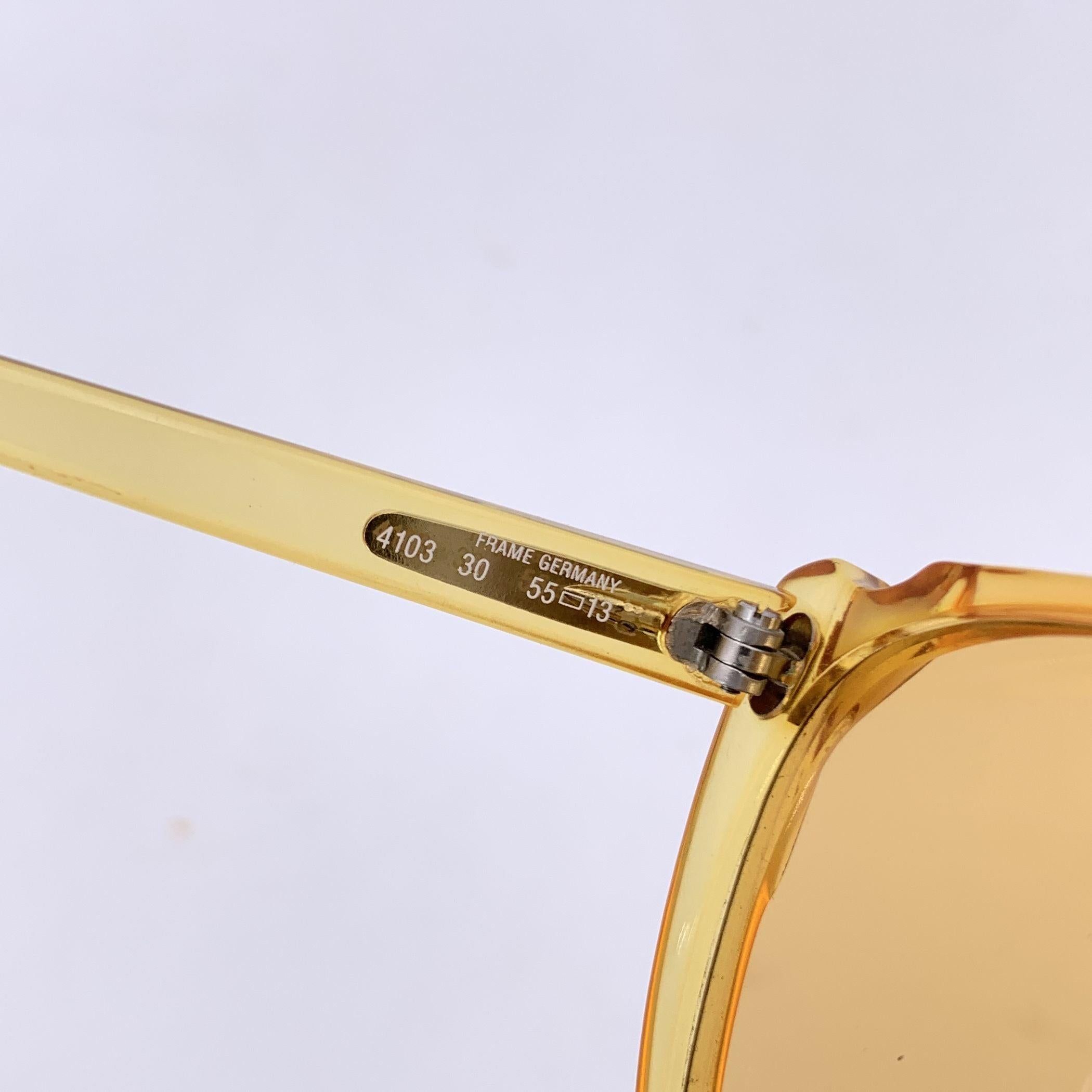 Saphira Vintage Yellow Optyl Sunglasses 4103 30 55/13 130 mm Pour femmes en vente