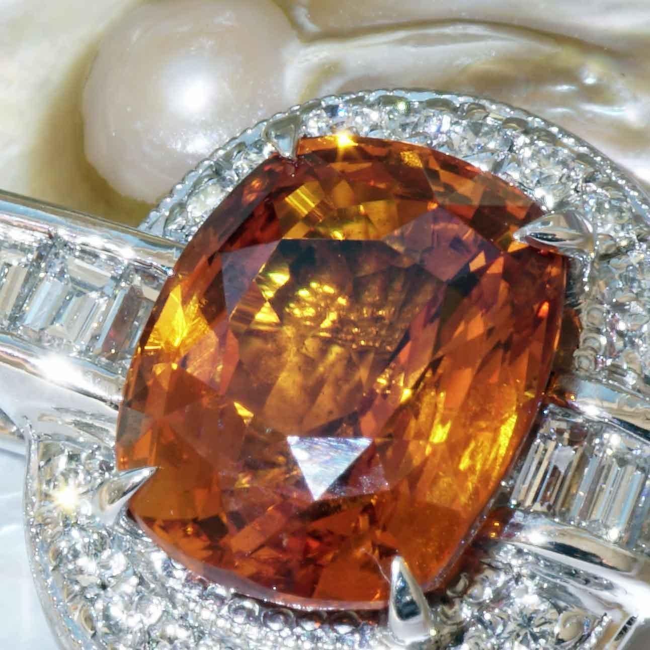 Moderne Saphire Brilliante Pendentif Platine lumineuse incroyable Couleur 3.585 ct 1.46 ct en vente