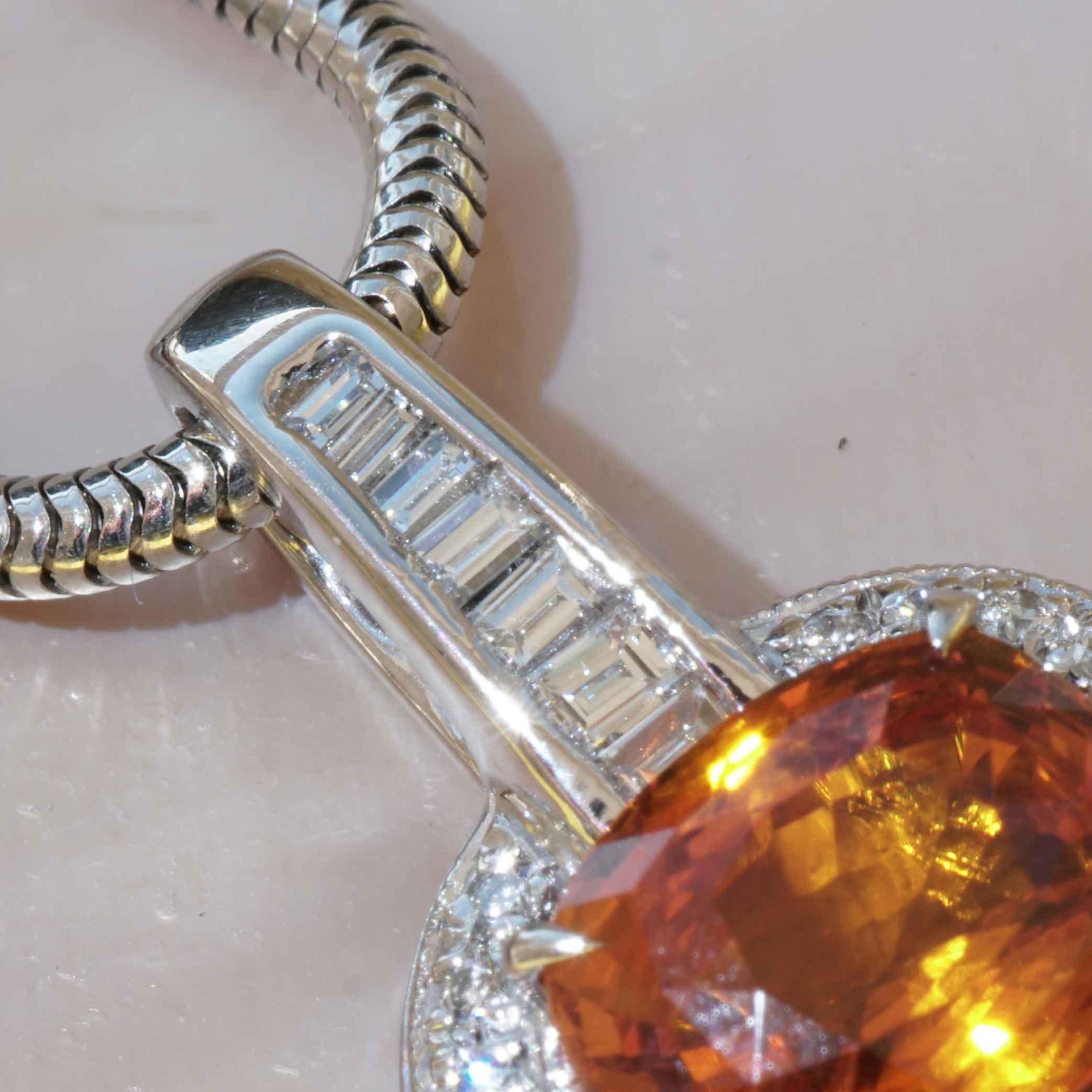 Saphire Brilliante Pendentif Platine lumineuse incroyable Couleur 3.585 ct 1.46 ct Neuf - En vente à Viena, Viena