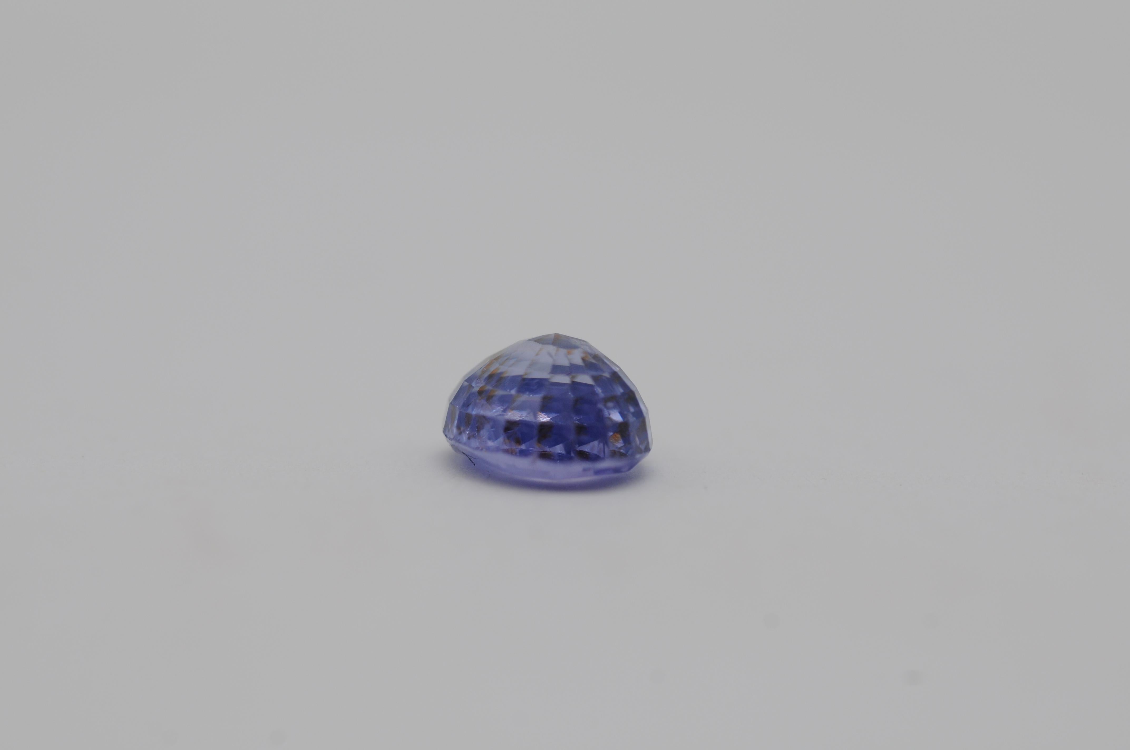 saphir natürlich ceylon purpur-blau saphir 3,29ct (Ästhetizismus) im Angebot