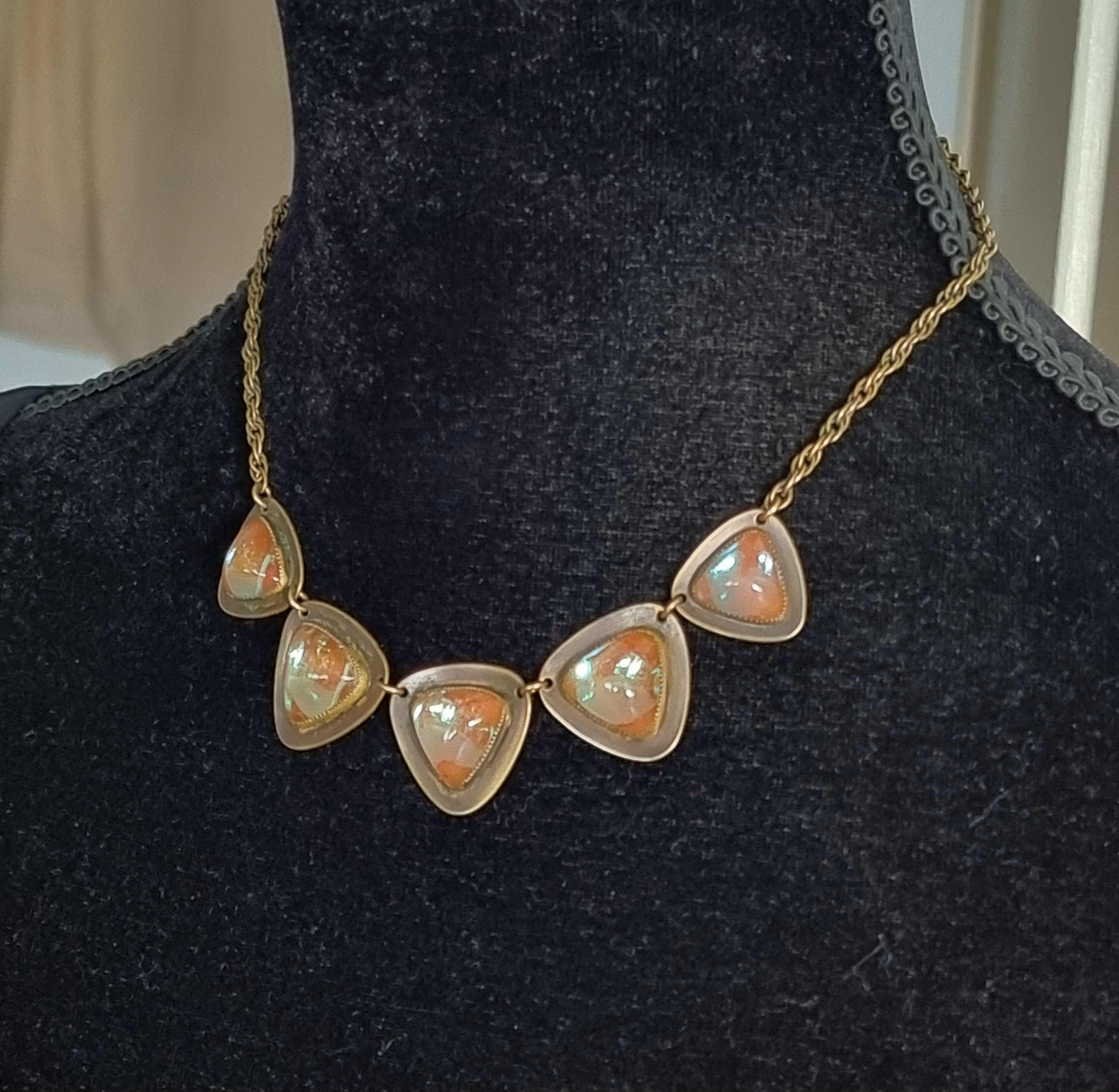 SAPHIRET, ART NOUVEAU necklace, vintage 1920s For Sale 8