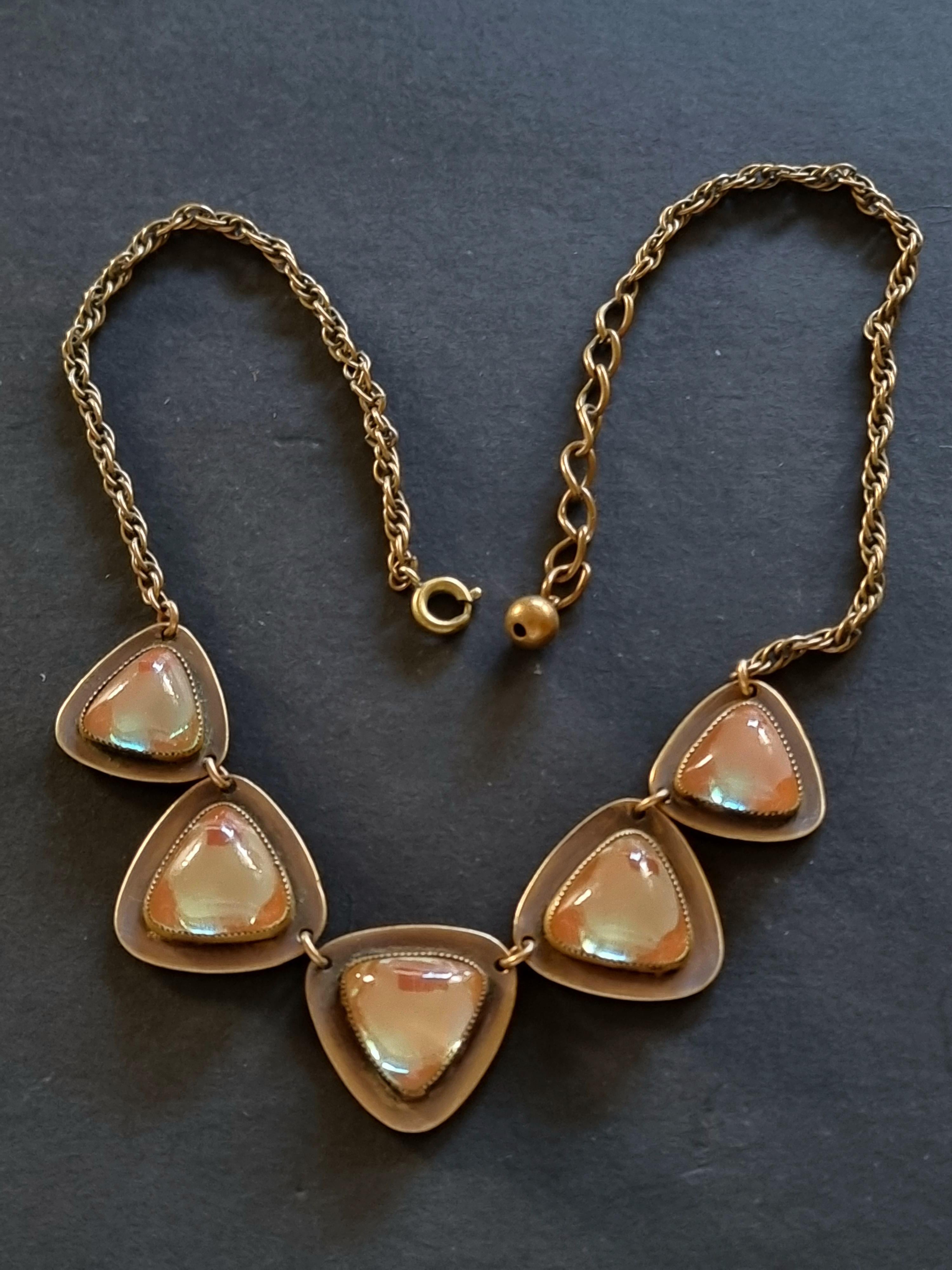 SAPHIRET, ART NOUVEAU necklace, vintage 1920s In Good Condition For Sale In SAINT-CLOUD, FR
