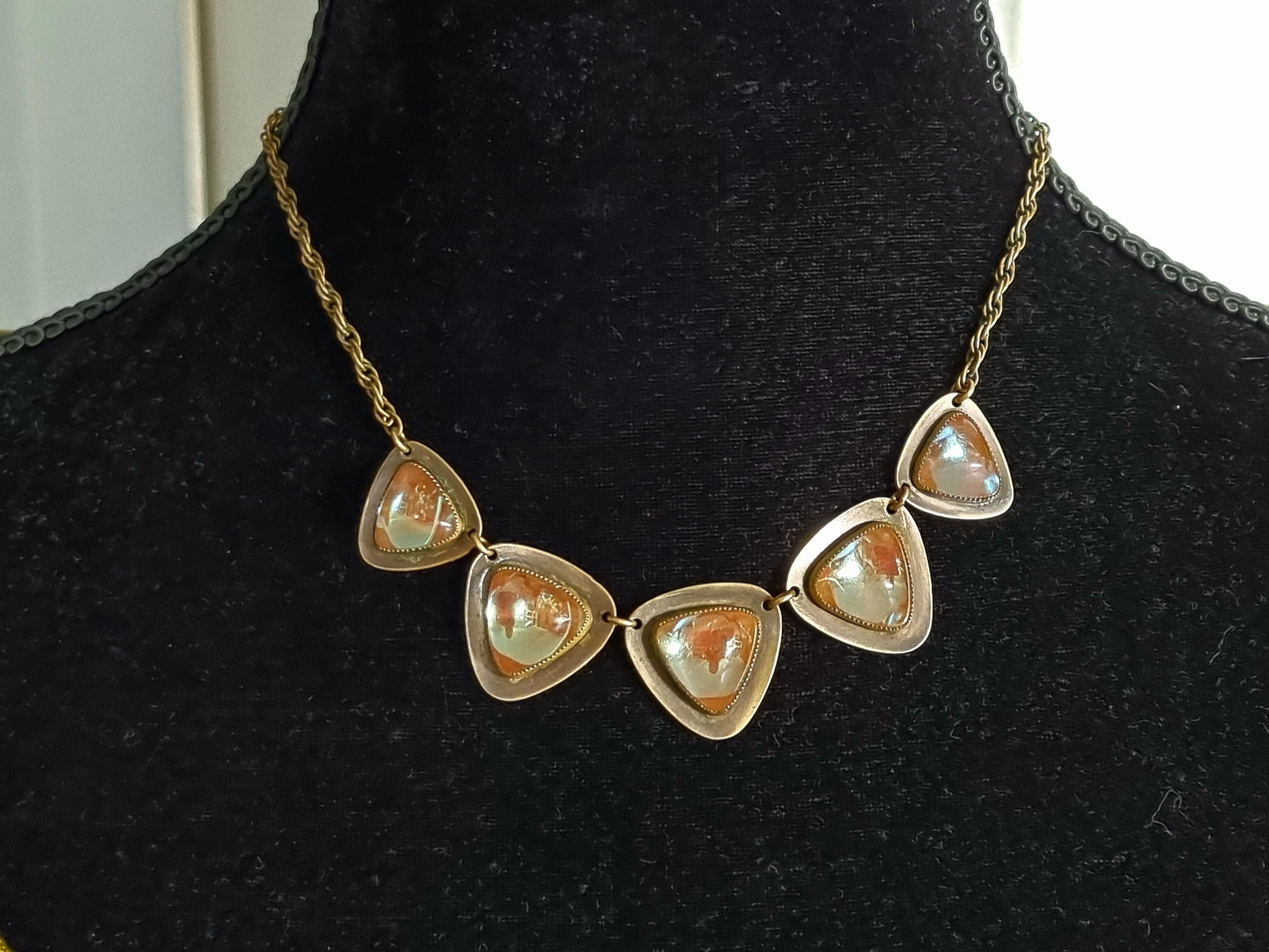 SAPHIRET, ART NOUVEAU necklace, vintage 1920s For Sale 2