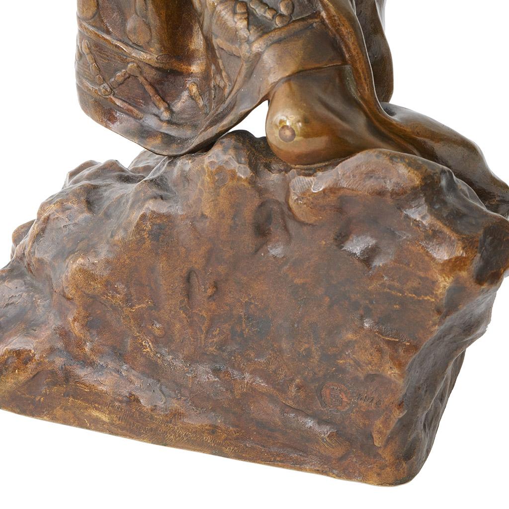 Sapho A large Art Nouveau sculpture by Emmanuel Villanis 5