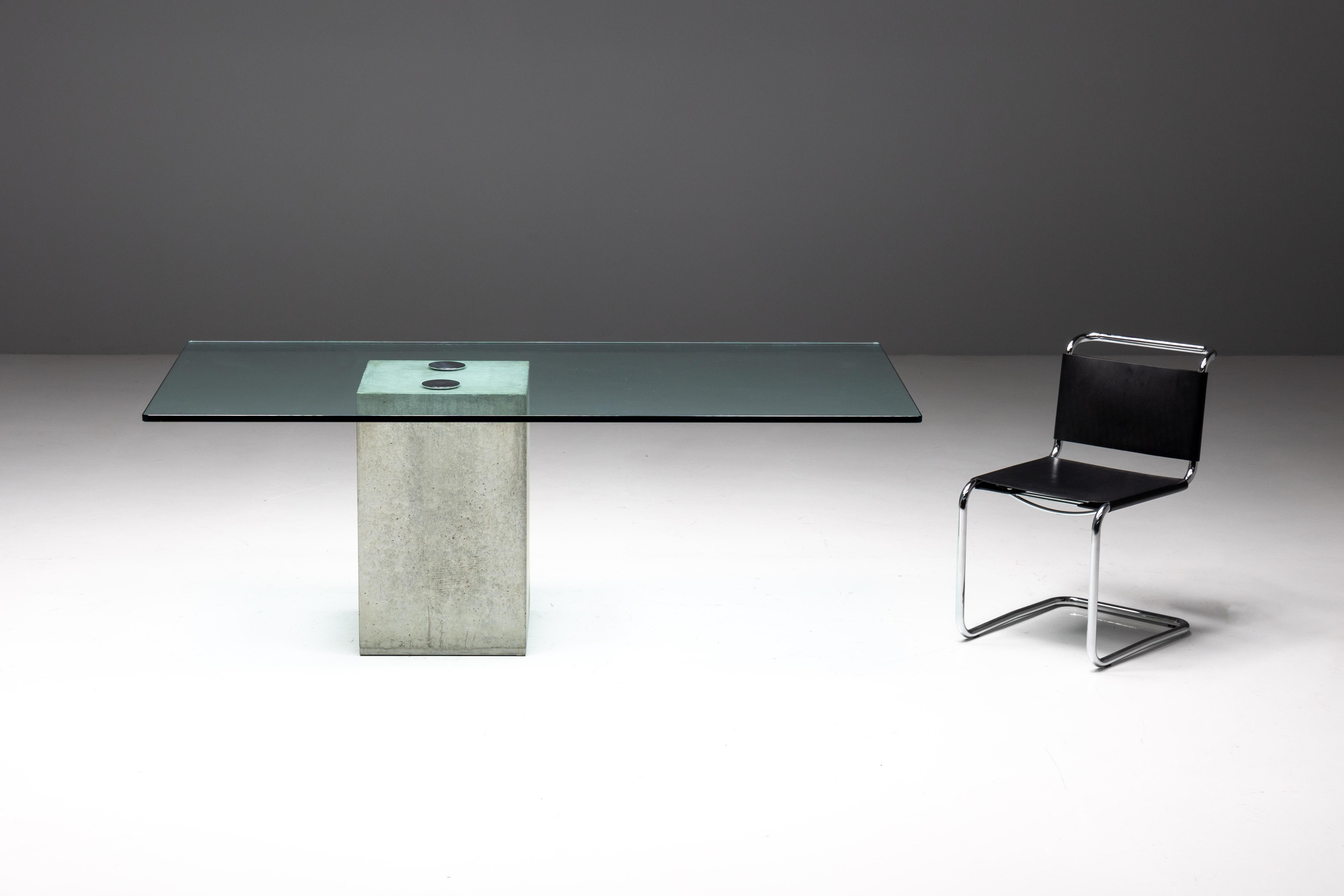 Brutalist Sapo Dining Table by Sergio and Giorgio Saporiti, Italy, 1970s For Sale