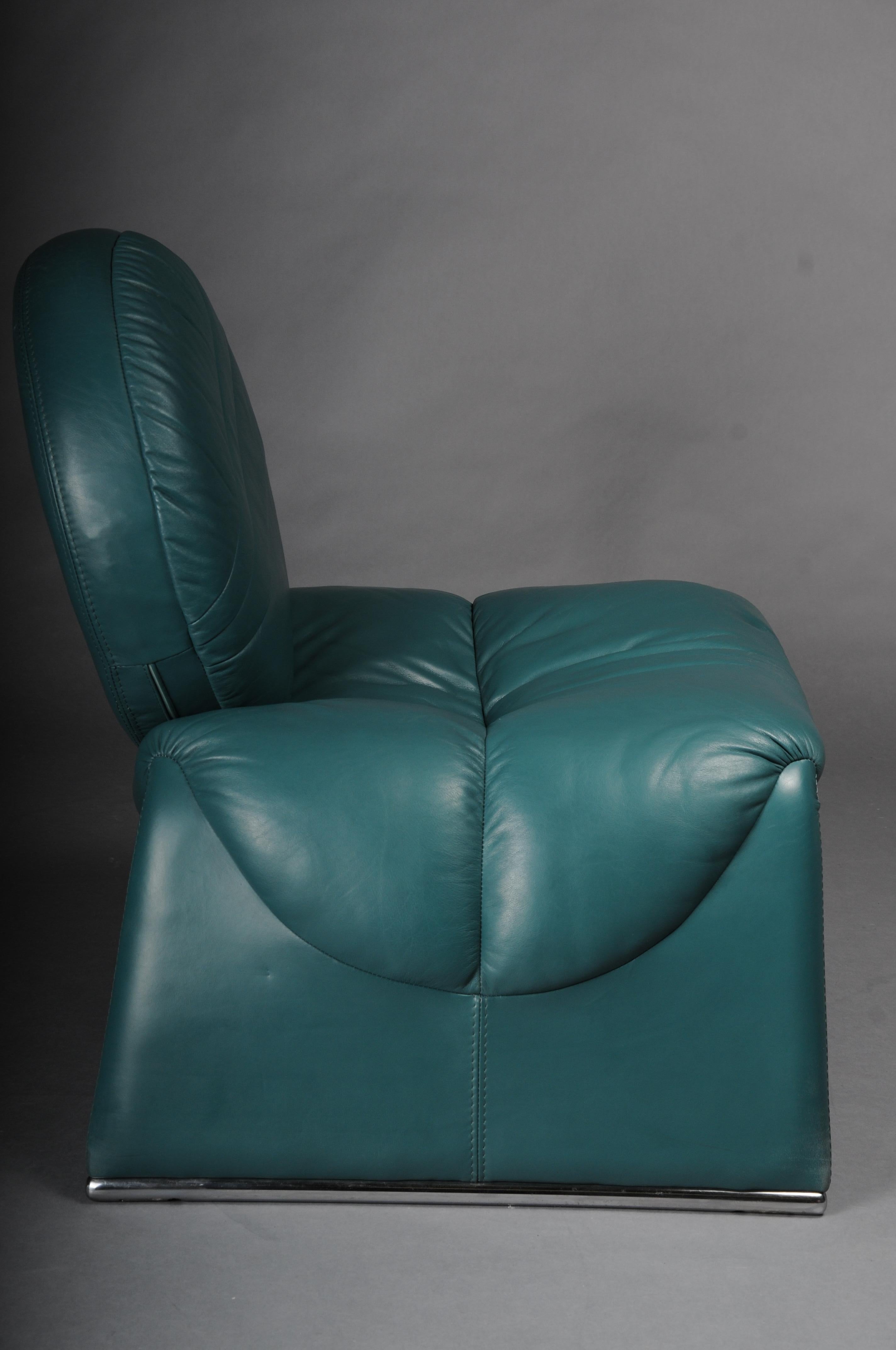 Saporiti C35 Calypso-Leder-Loungesessel von Vittorio Introini in vendita 4