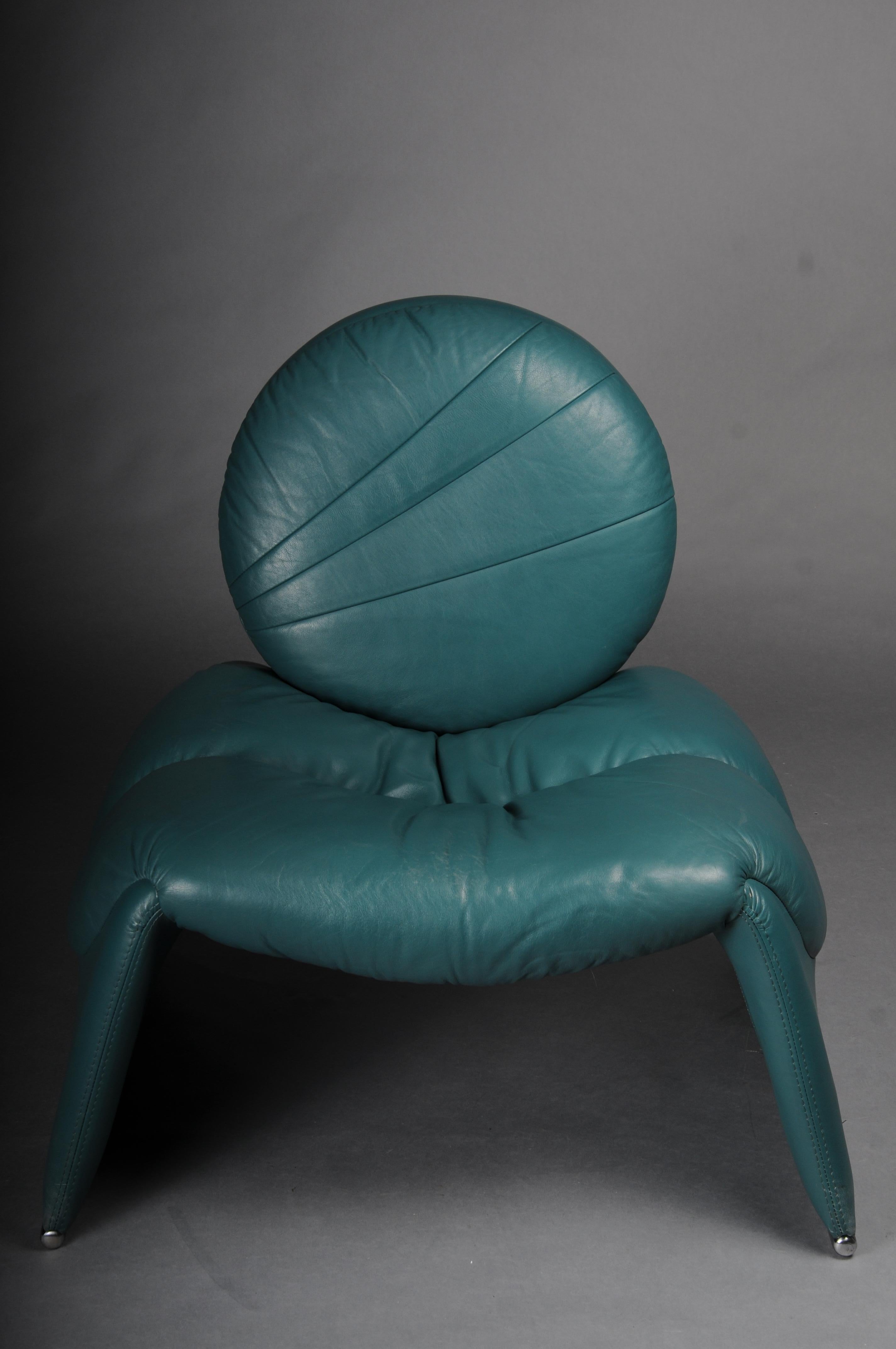 Saporiti C35 Calypso-Leder-Loungesessel von Vittorio Introini In condizioni buone in vendita a Berlin, DE