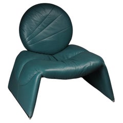 Saporiti C35 Calypso-Leder-Loungesessel von Vittorio Introini