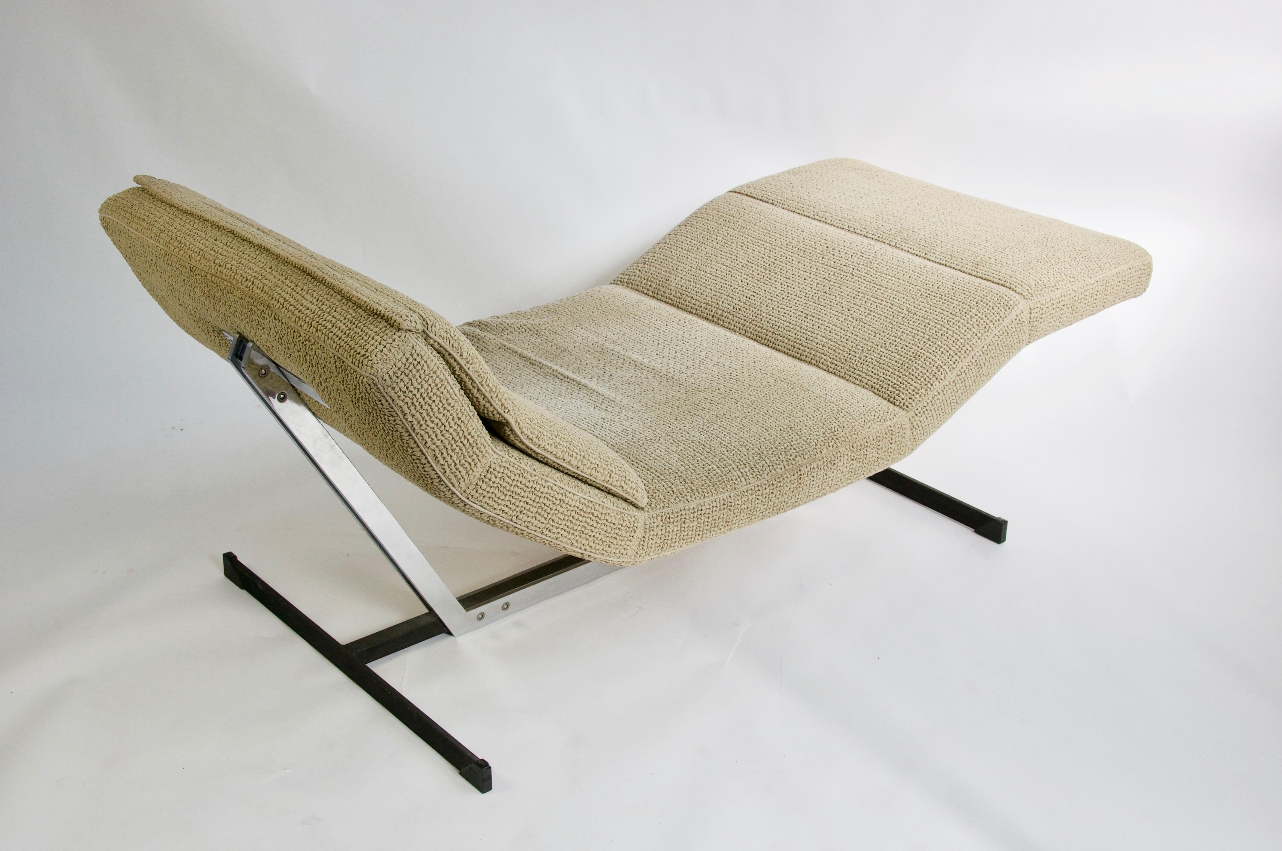 Italian Saporiti Chaise Lounge For Sale