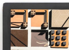 Saporiti Cubic Leather Patchwork Tapestry, 1997