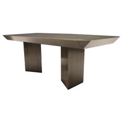 Used Saporiti Dining Table in Bird's-Eye Maple by Giovanni Offredi