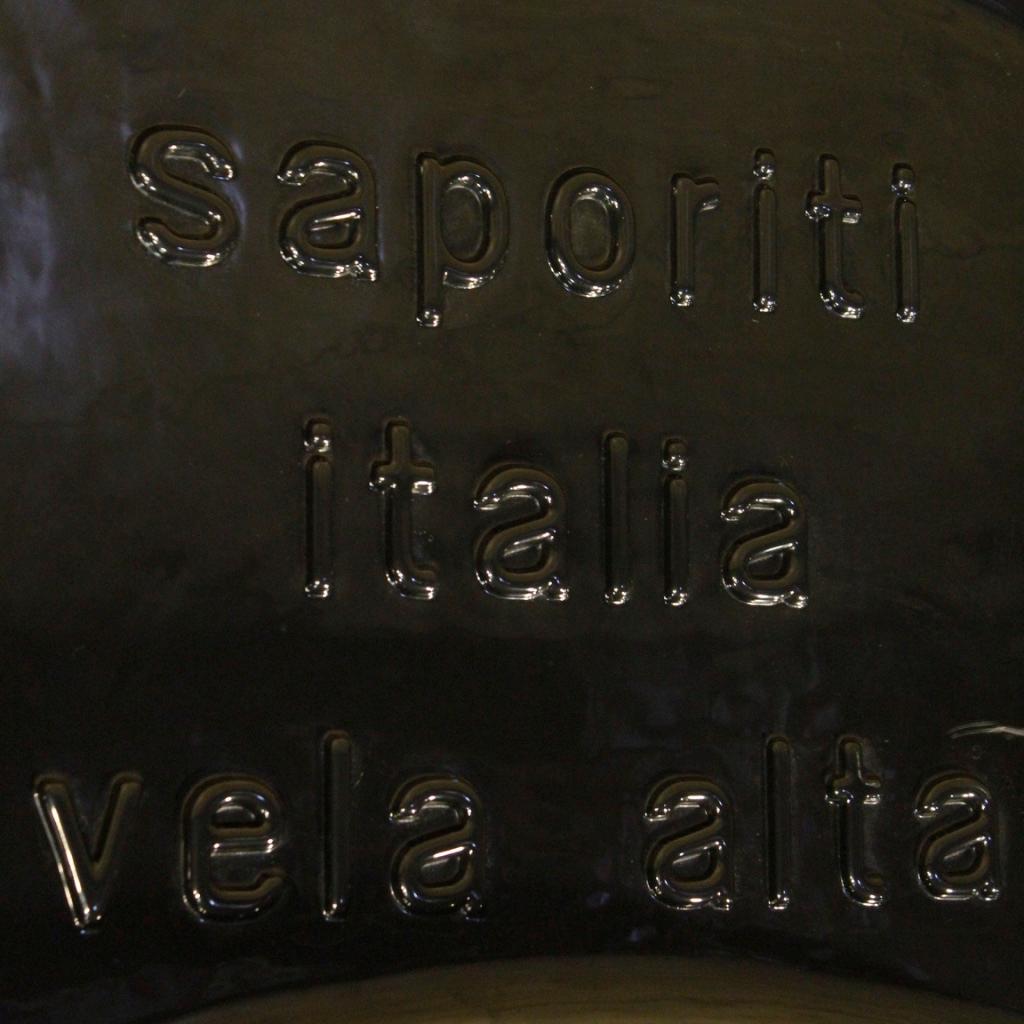 Saporiti Italia 20th Century Brown Leather Italian Design Armchair, 1970 4