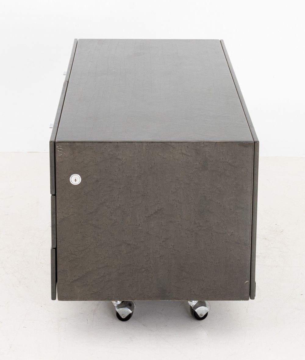 Stained Saporiti Italia Bird's Eye Maple Credenza For Sale