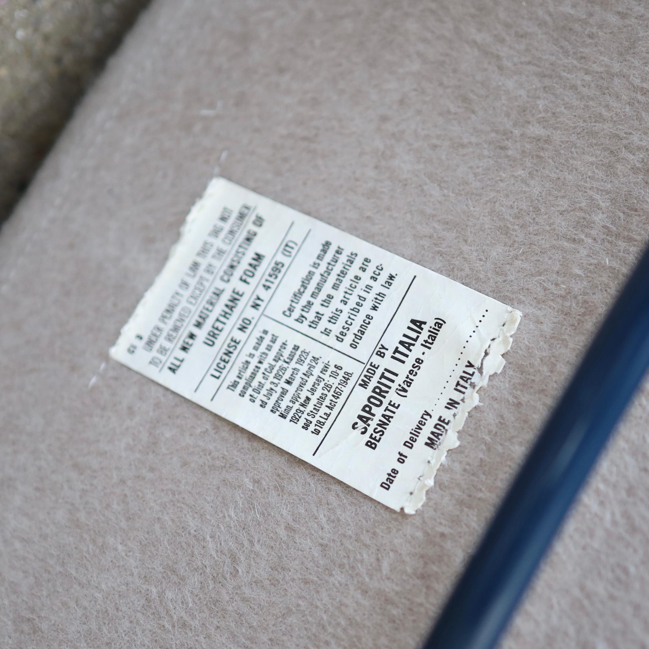 Sedie Saporiti Italia in Alpaca, set di quattro sedie in vendita 2