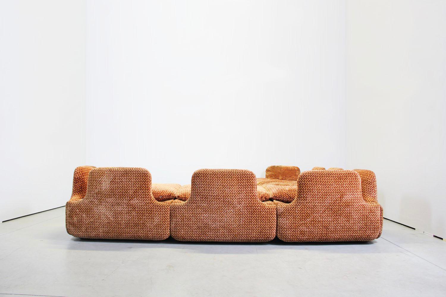 Saporiti Italia Confidential Sofa and Armchair Living Room Set, 1970s In Good Condition In Munich, Bavaria