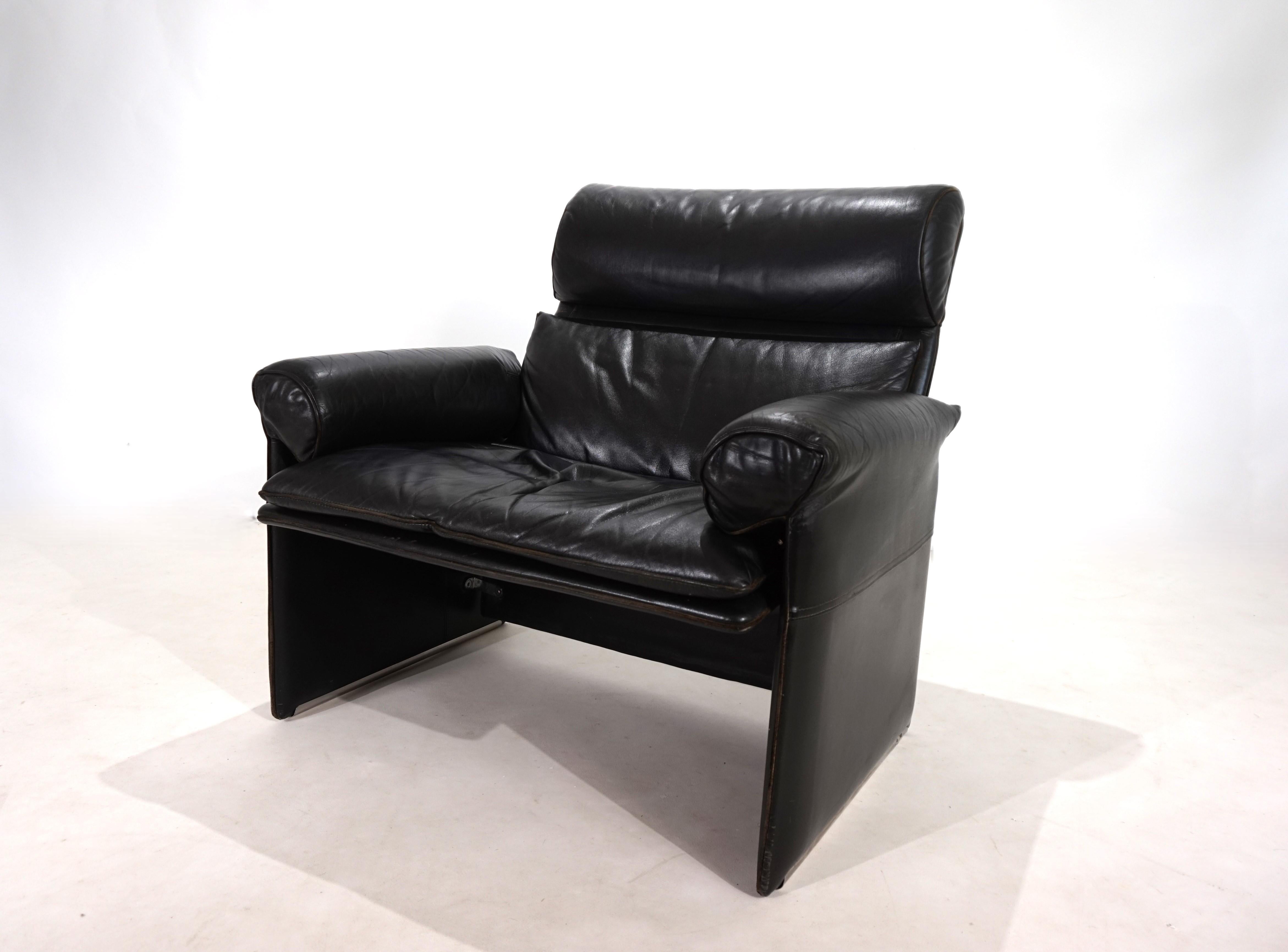 Poltrona in pelle Saporiti Italia di Giovanni Offredi, 1970 in vendita 8
