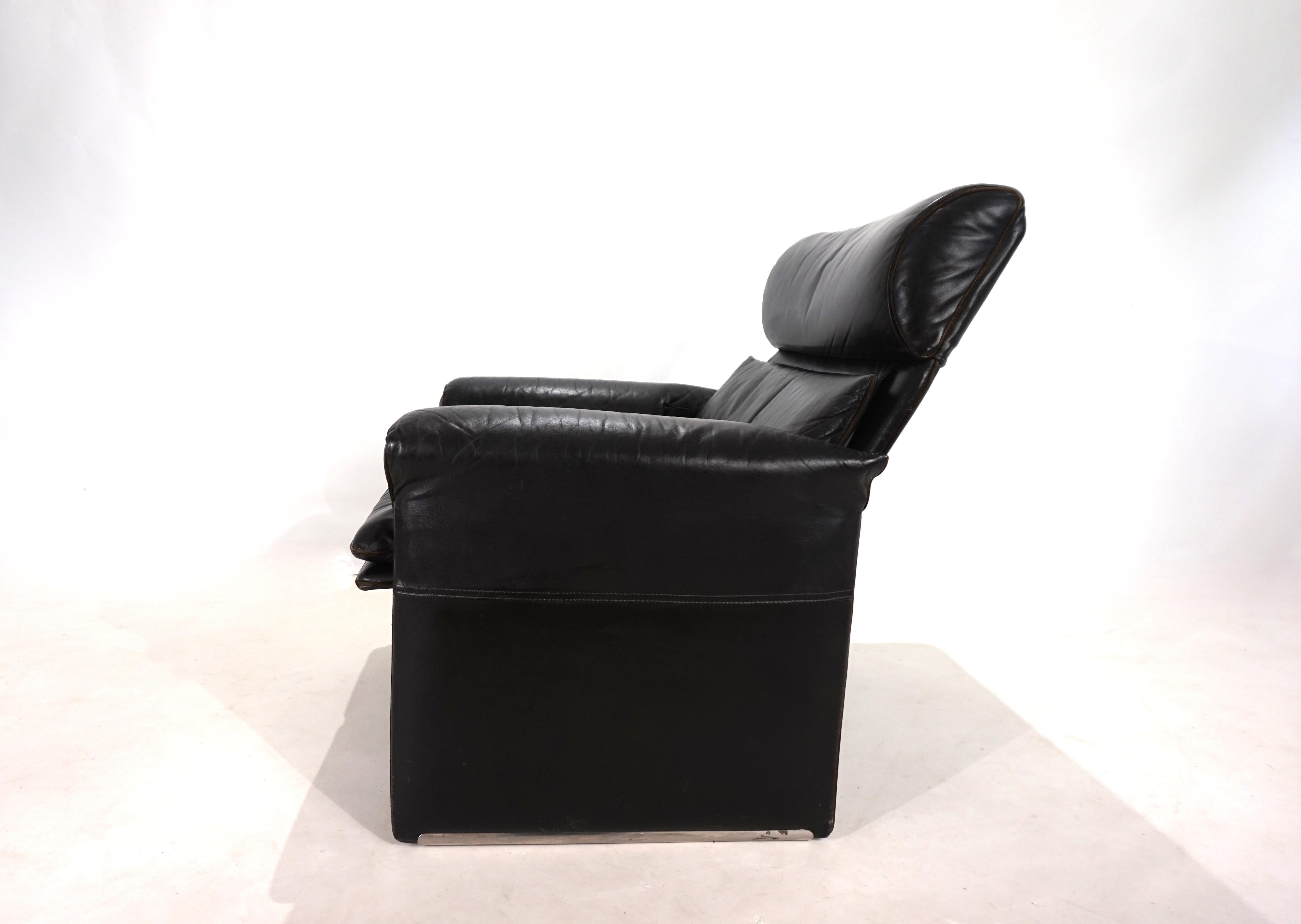 Mid-Century moderno Poltrona in pelle Saporiti Italia di Giovanni Offredi, 1970 in vendita