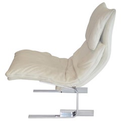 Saporiti Italia "Onda" Leather Lounge Chair Offredi