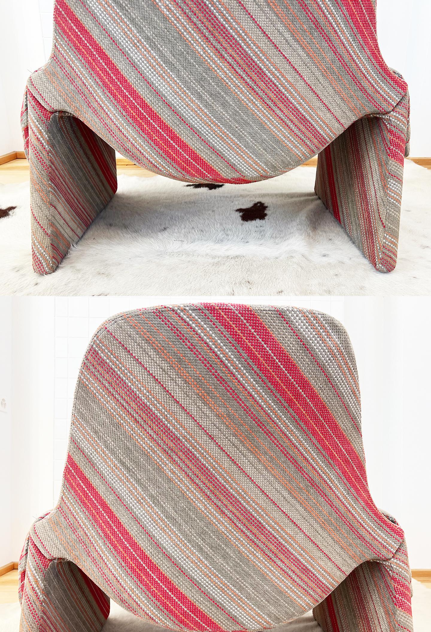Saporiti Italia Vittorio Introini Sillón P60 + Otomana P61 de Proposals 70s en venta 3