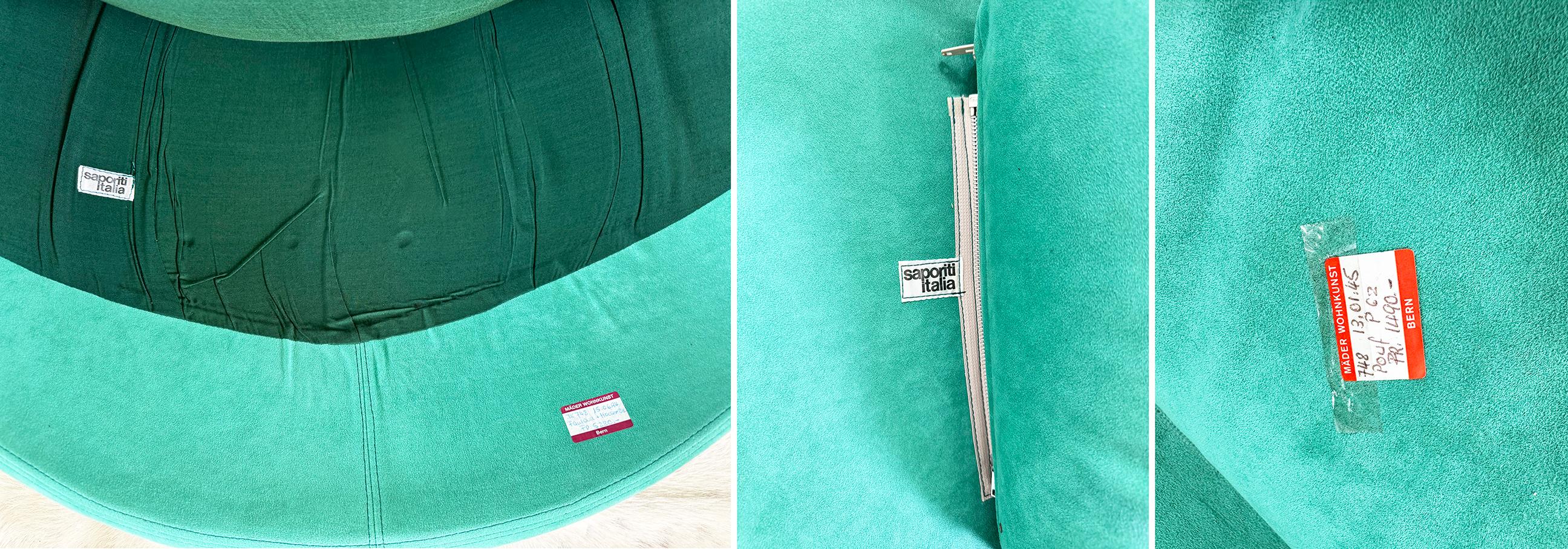 Saporiti Italia Vittorio Introini Sillón P60 + Otomana P61 de Proposals 70s en venta 4