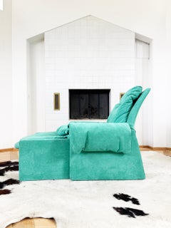 Saporiti Italia Vittorio Introini P60 Lounge Chair +P61 Ottoman by Proposals 70s