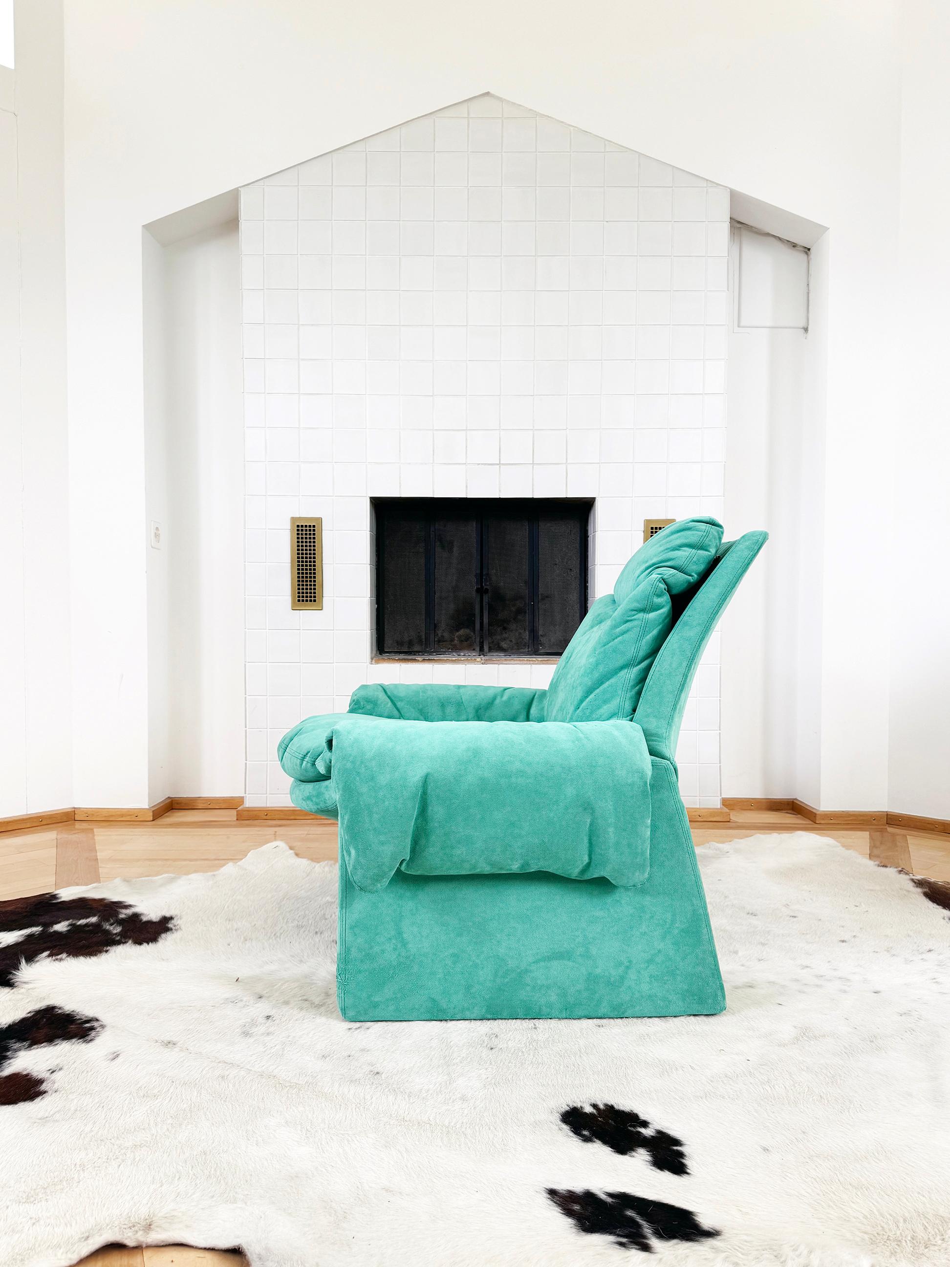 Saporiti Italia Vittorio Introini Sillón P60 + Otomana P61 de Proposals 70s Moderno de mediados de siglo en venta