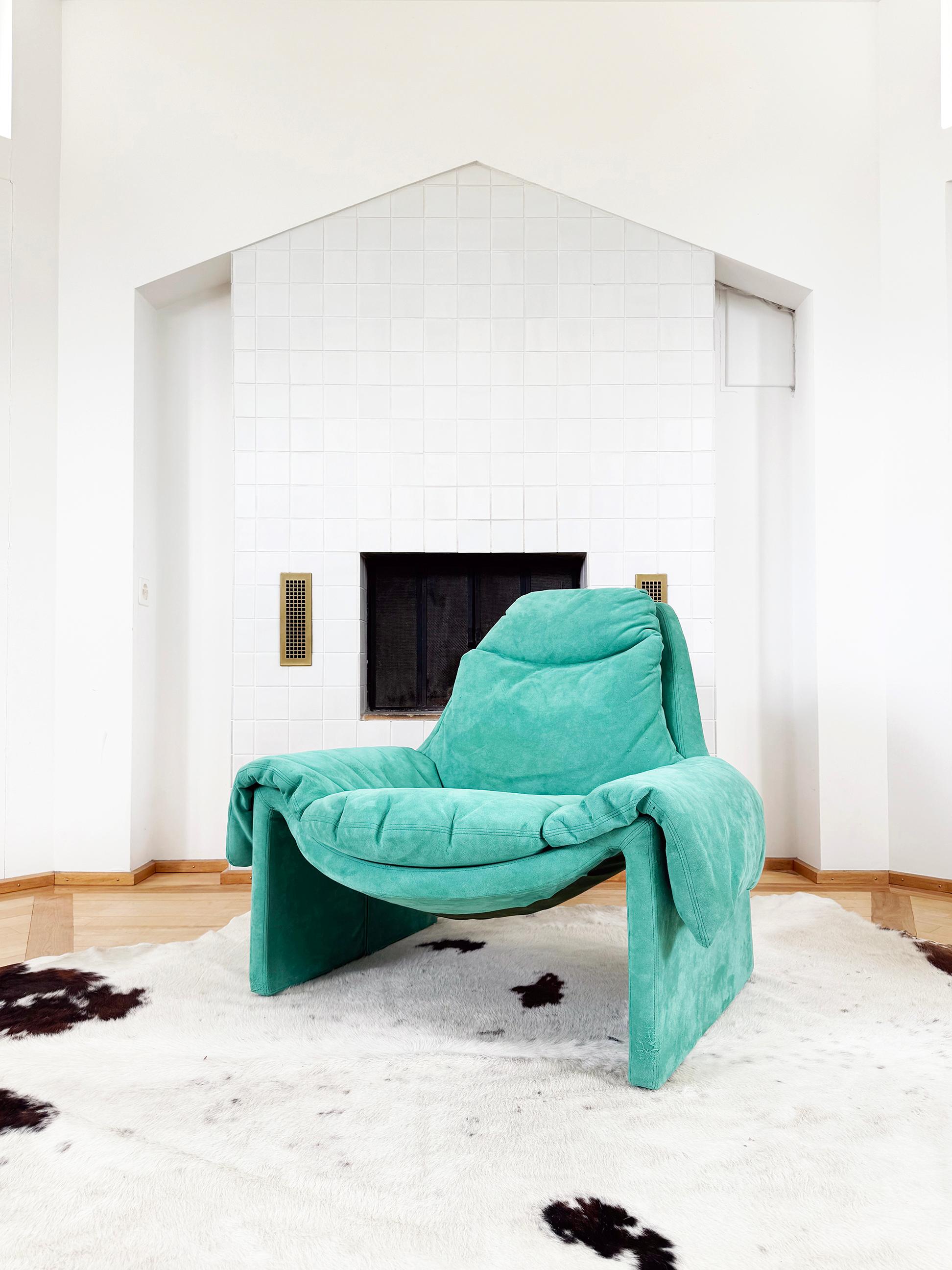 Saporiti Italia Vittorio Introini Sillón P60 + Otomana P61 de Proposals 70s Italiano en venta