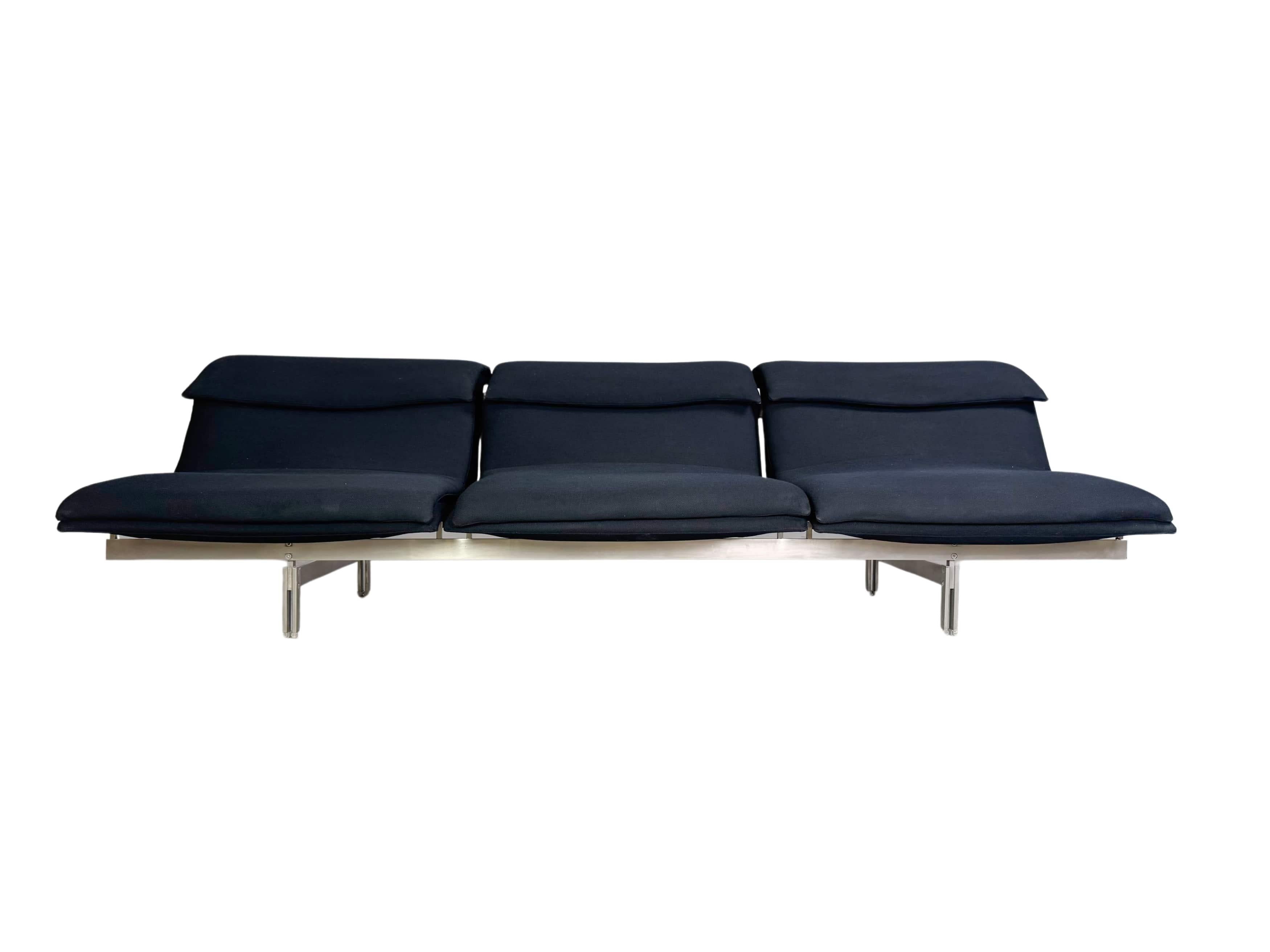 Saporiti Italia Wave Sofa Giovanni Offredi 1970 Dreisitzer Design