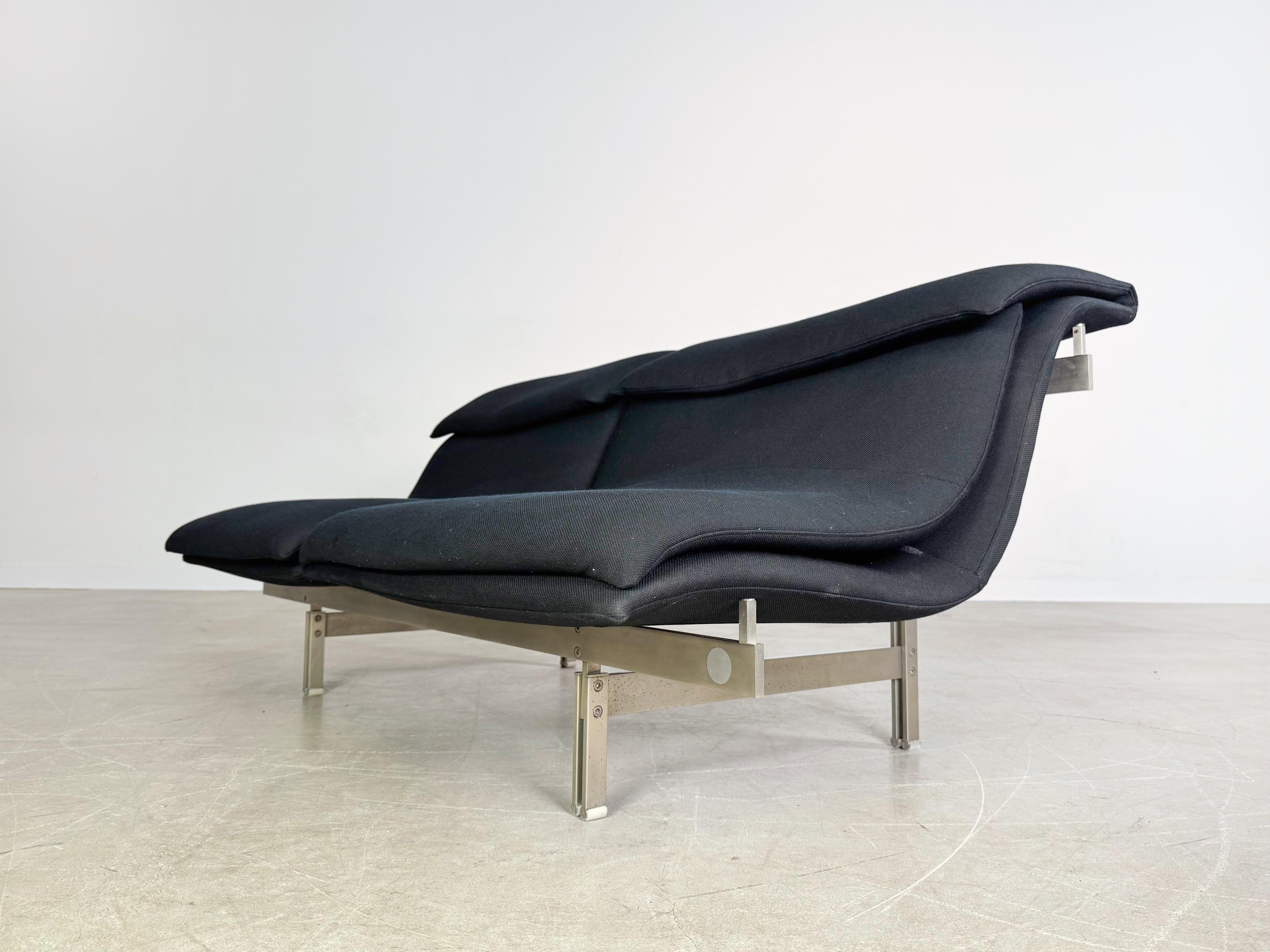italien Canapé Wave de Saporiti Italia Giovanni Offredi 1970 Zweisitzer Design en vente