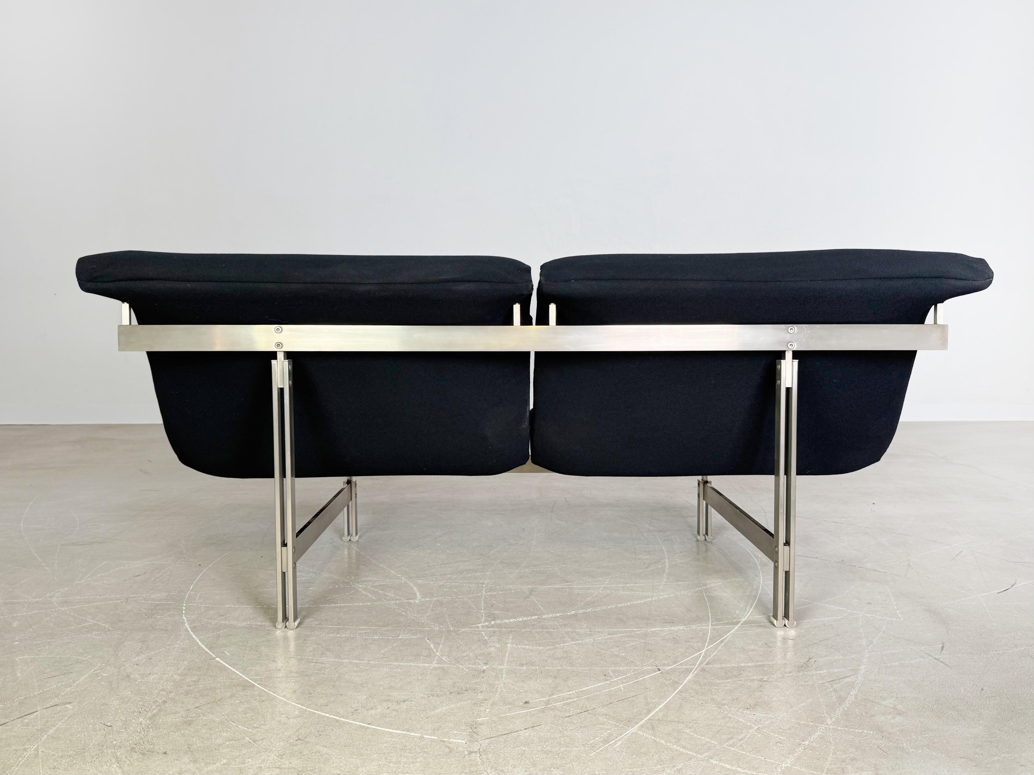 Fin du 20e siècle Canapé Wave de Saporiti Italia Giovanni Offredi 1970 Zweisitzer Design en vente
