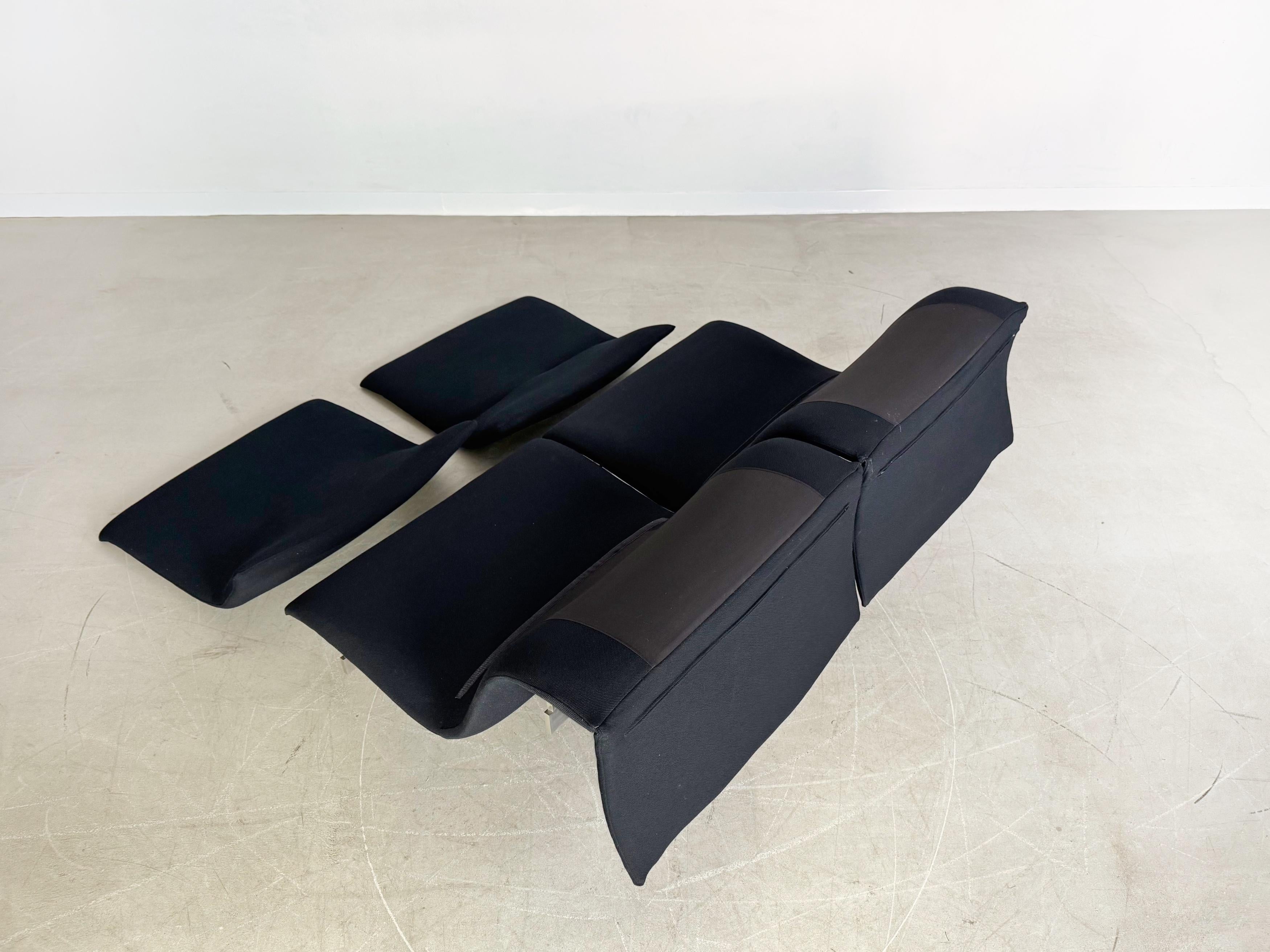 Canapé Wave de Saporiti Italia Giovanni Offredi 1970 Zweisitzer Design en vente 1