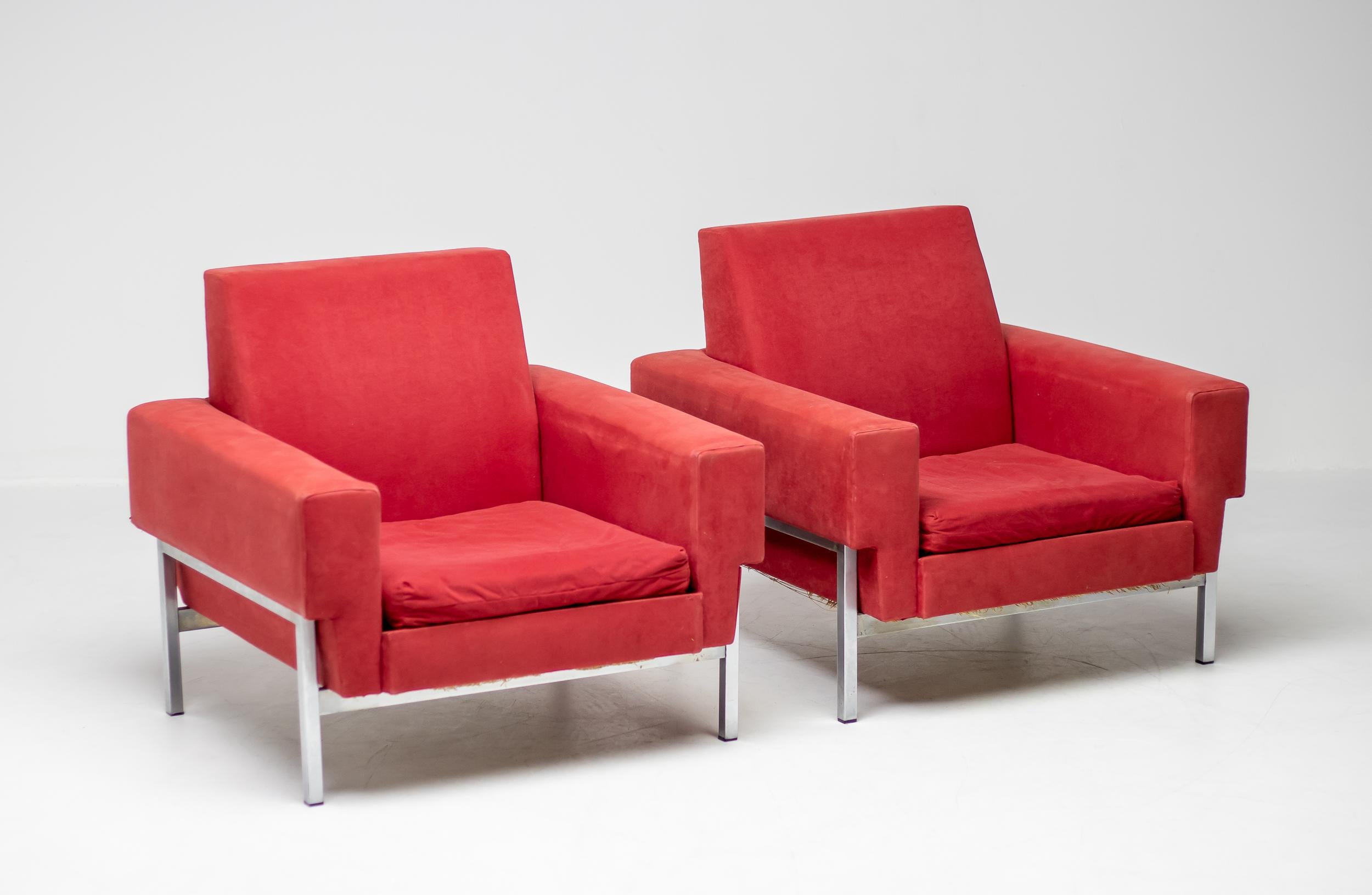 Rote Saporiti Kiushu-Sessel, markantes italienisches Mid-Century-Modern-Design im Angebot 1