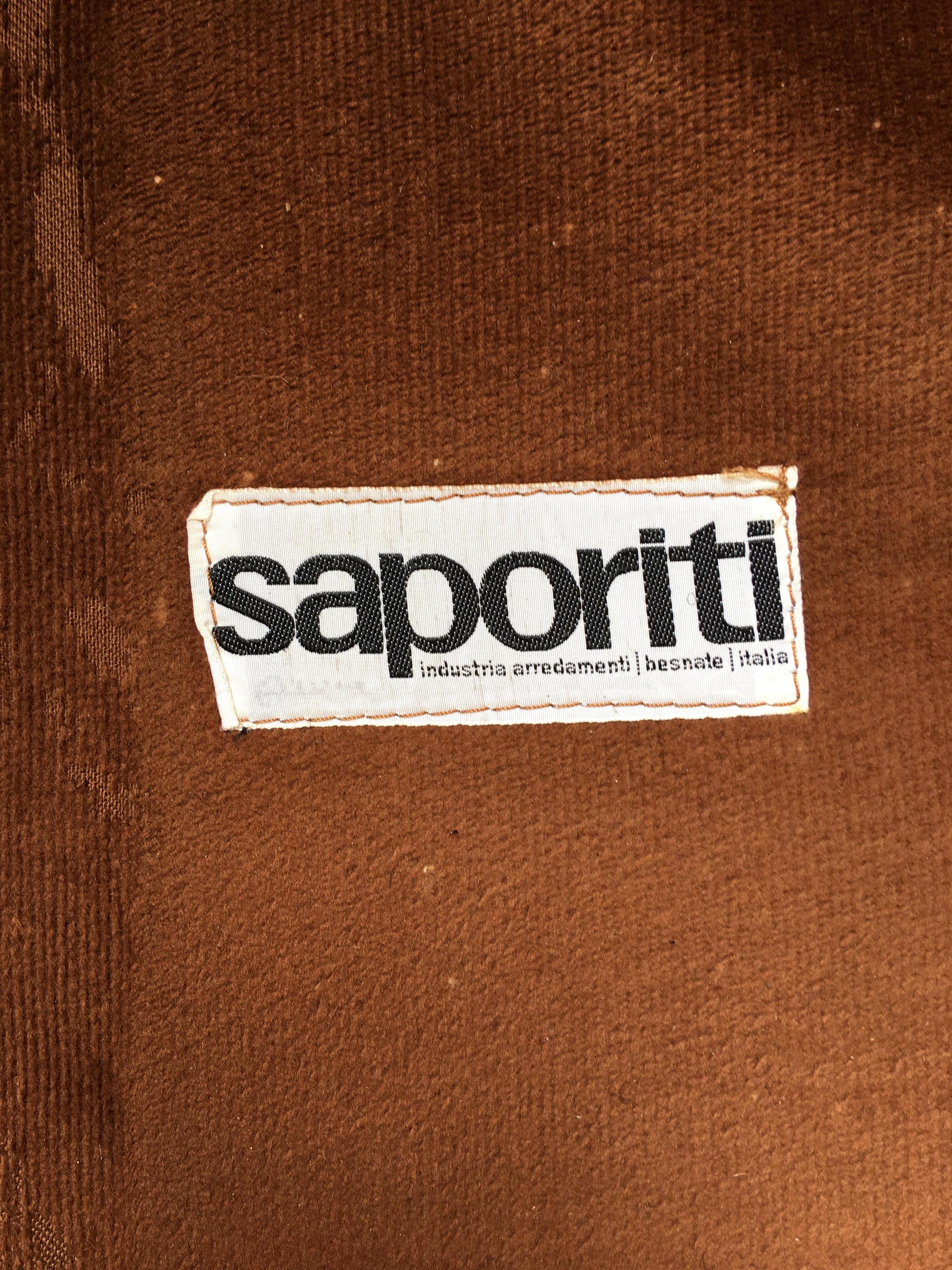 Saporiti Leather and Chrome Lounge Chairs 8