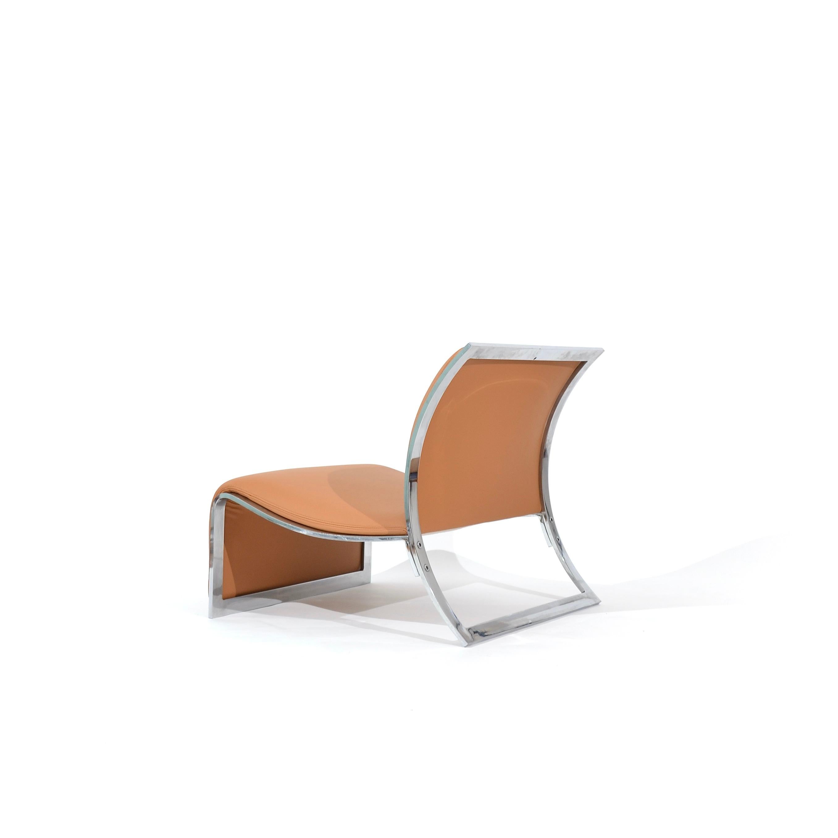 Cuir Chaises longues en cuir Saporiti, Vittorio Introini, Italie, 1965 en vente