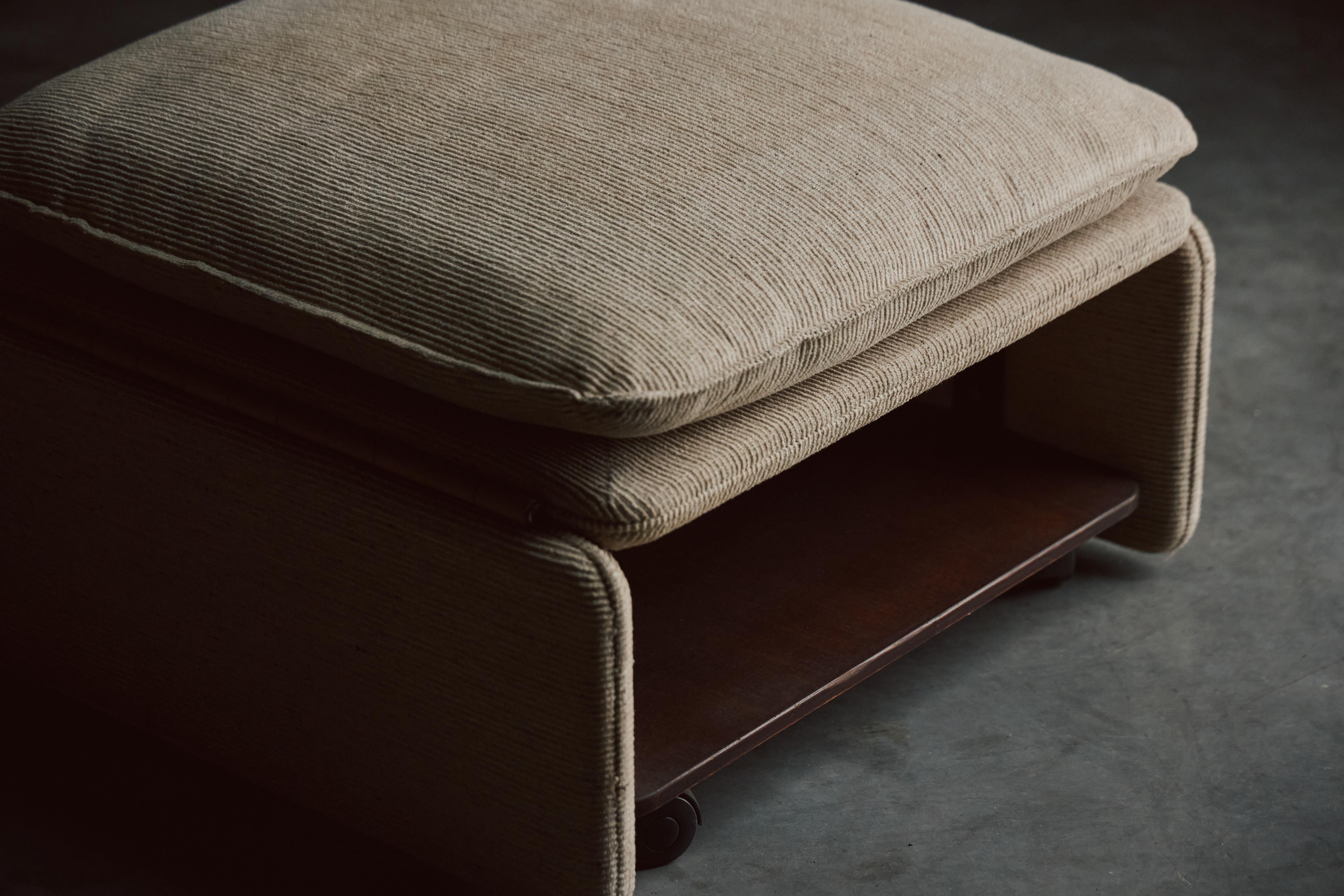 European Saporiti Lounge Chair with Ottoman, Italy, 1960s
