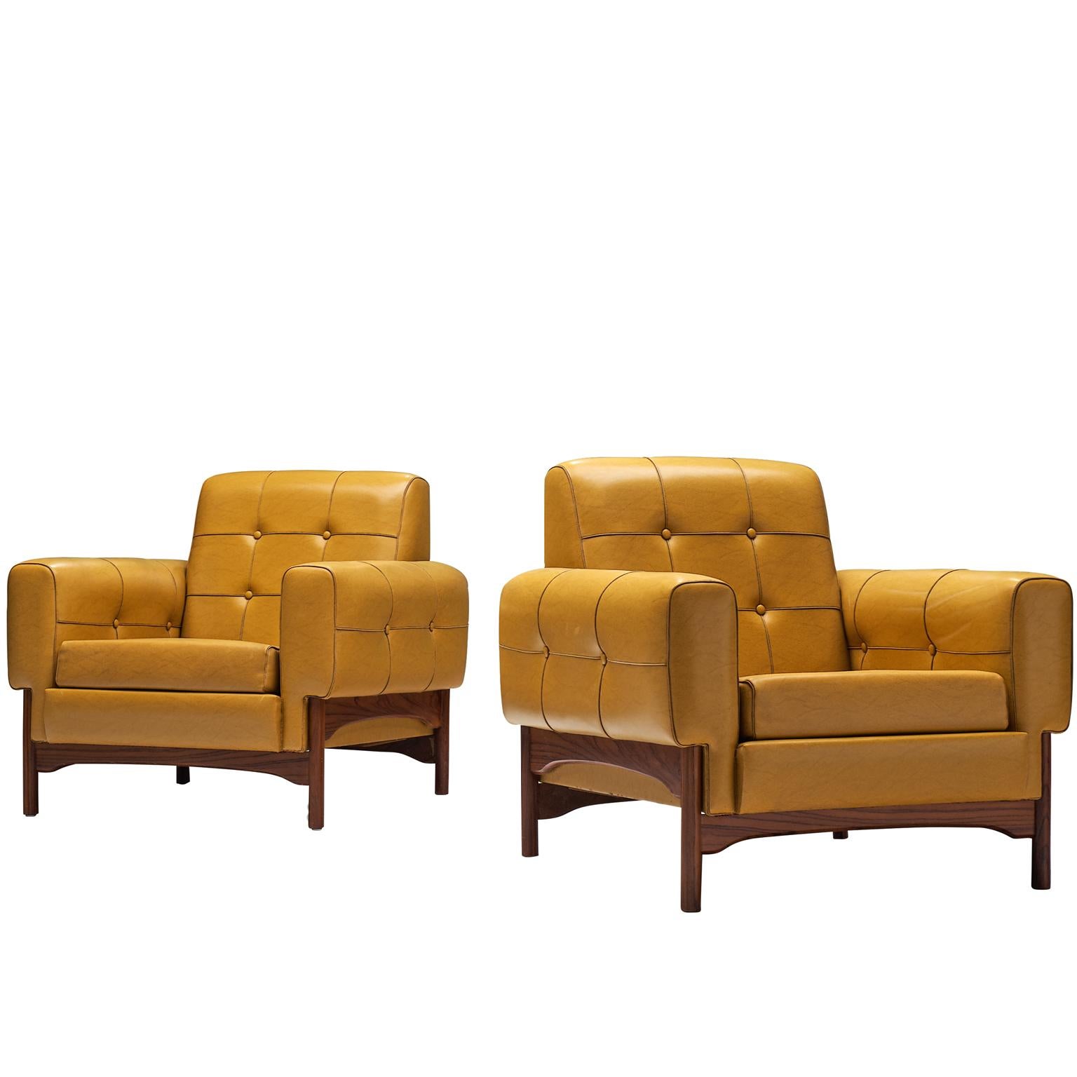 Antique and Vintage Yellow Lounge Chairs 78 For Sale at 1stdibs