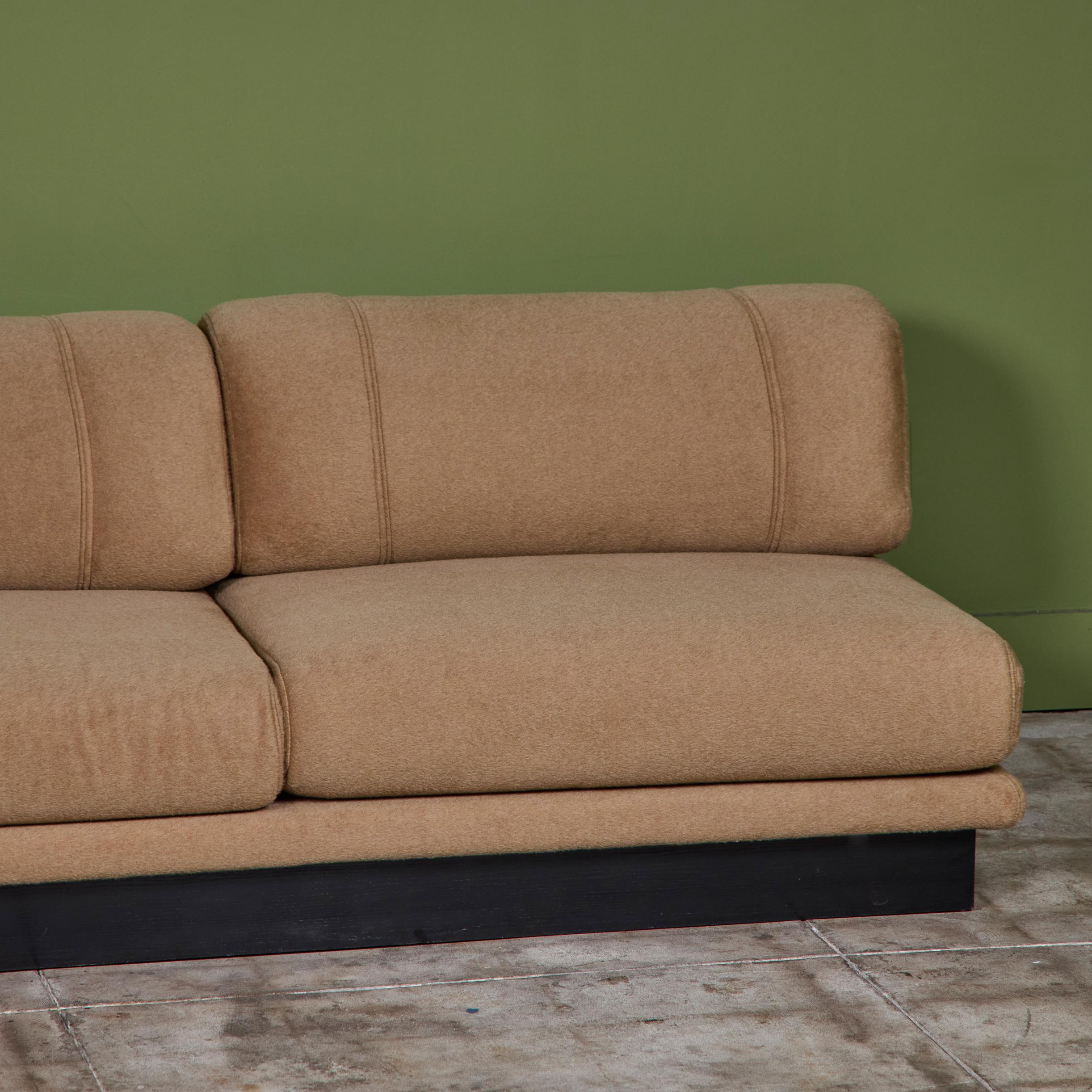 Saporiti Mohair Sektionssofa im Angebot 8