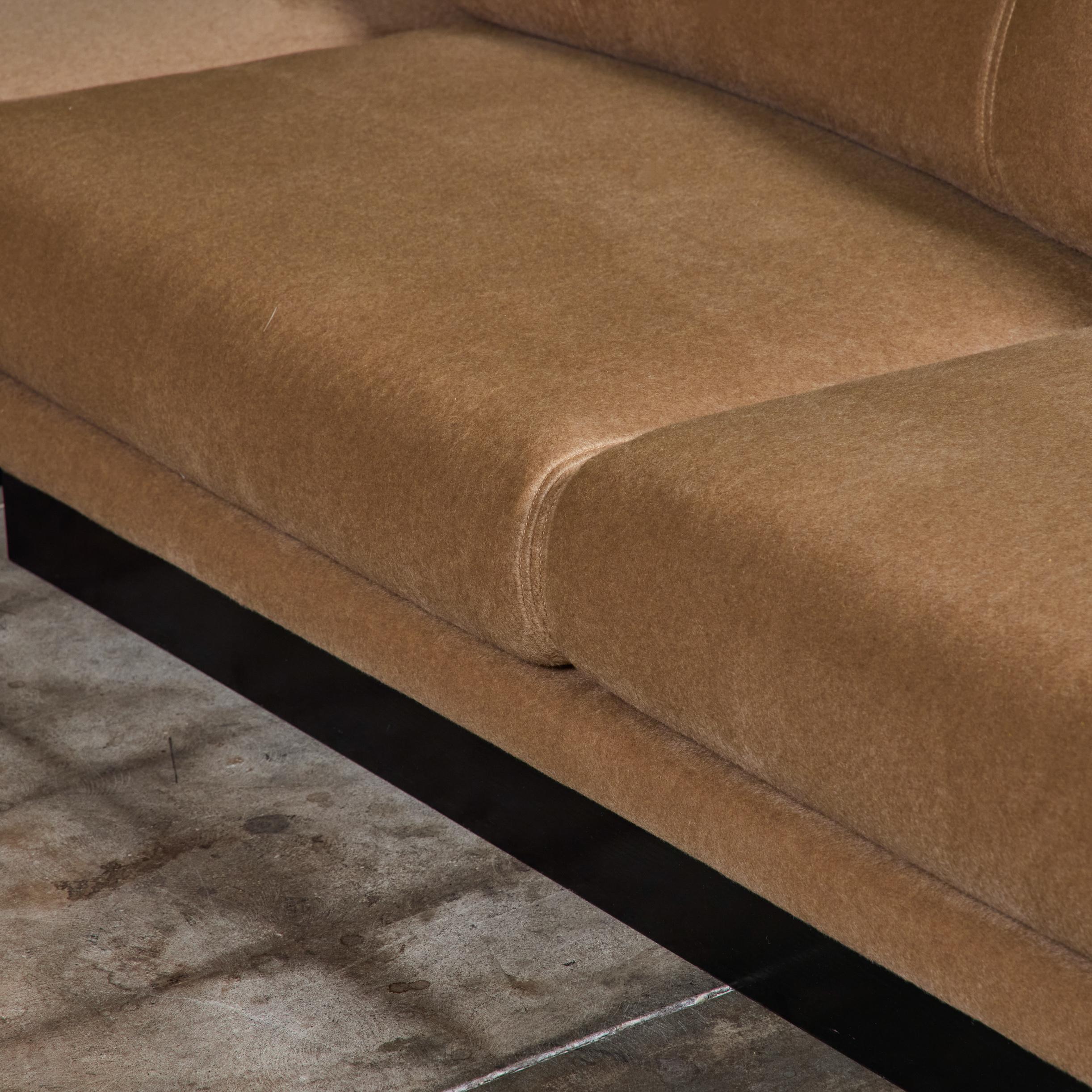 Saporiti Mohair Sektionssofa im Angebot 9