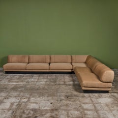 Sofá seccional de mohair Saporiti