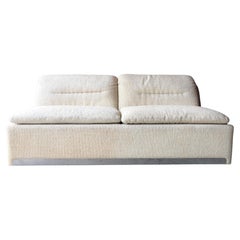 Used Saporiti Proposals Modular Armchair/Loveseat Sofa in Ivory Boucle, c. 1970s