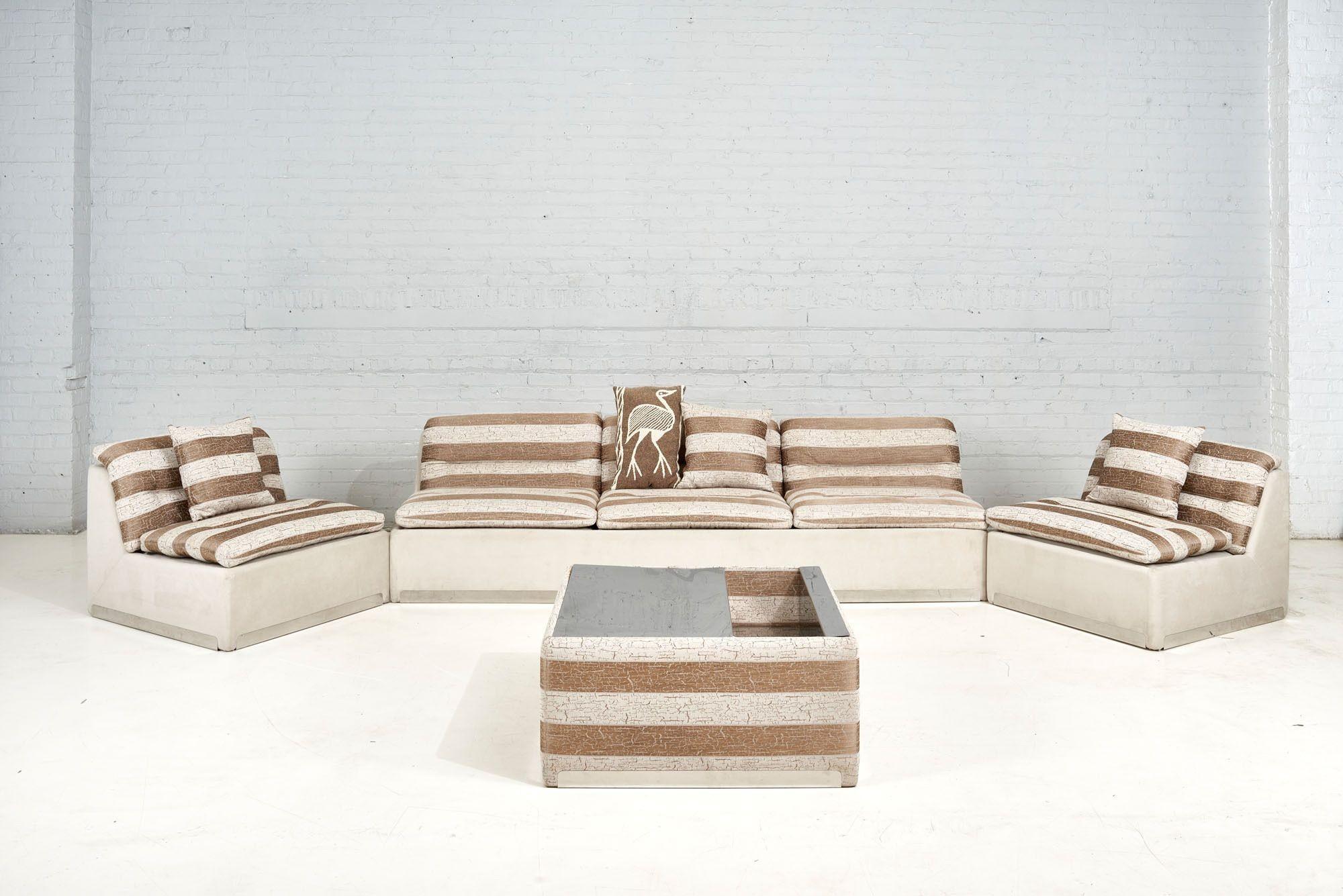 Late 20th Century Saporiti Proposals Sectional, Italy, 1970 For Sale