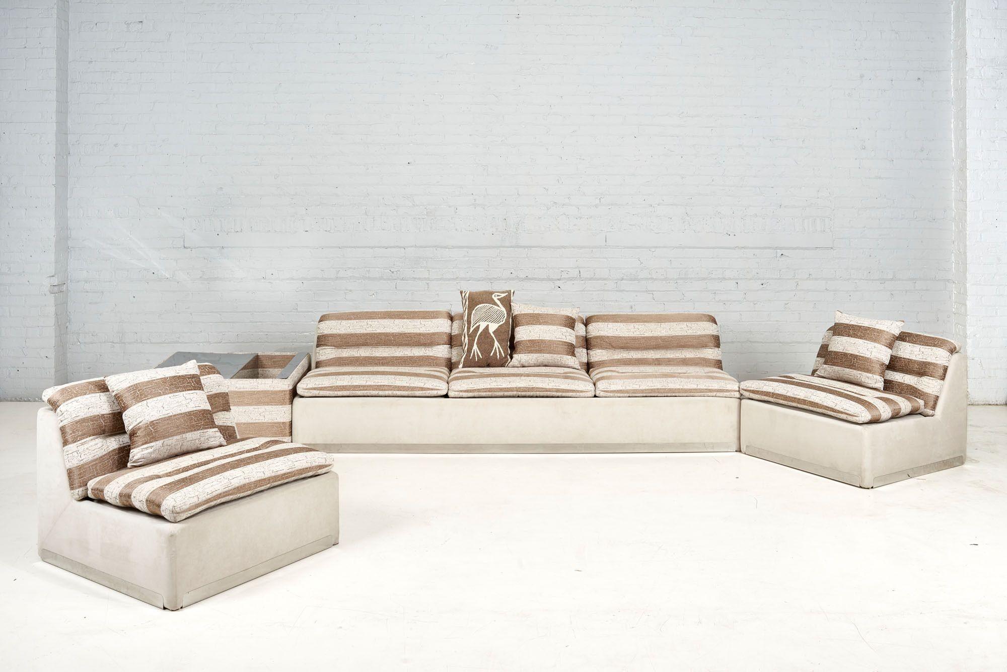 Velvet Saporiti Proposals Sectional, Italy, 1970 For Sale