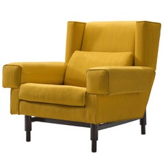 Saporiti Yellow Lounge Chair, circa 1950